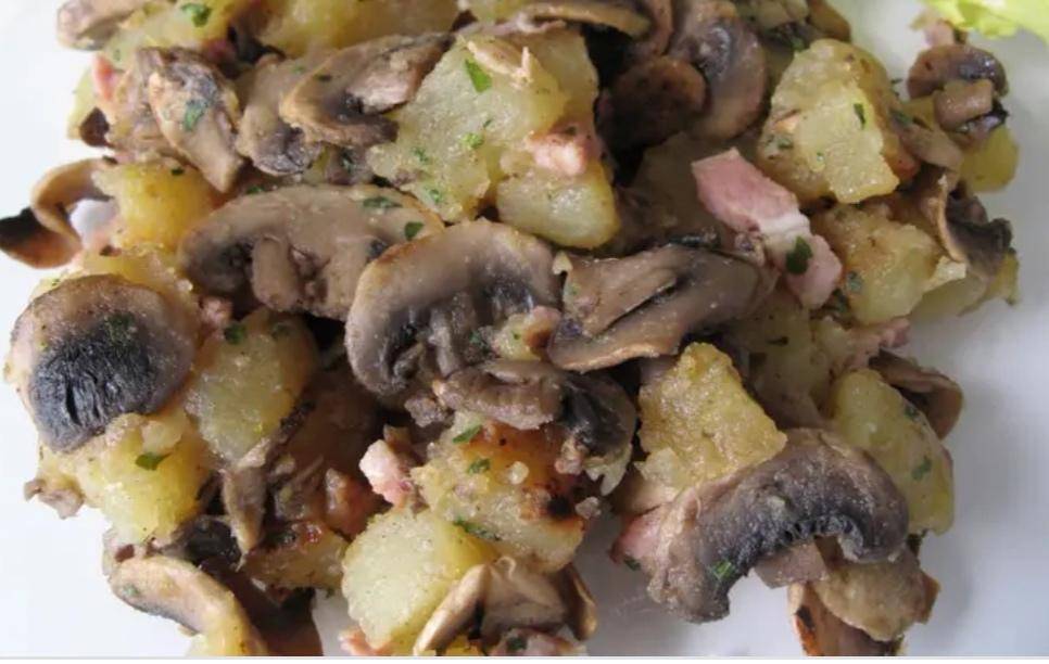 Pomme de terre lardon champignon - Recette Cookeo | Moulinex