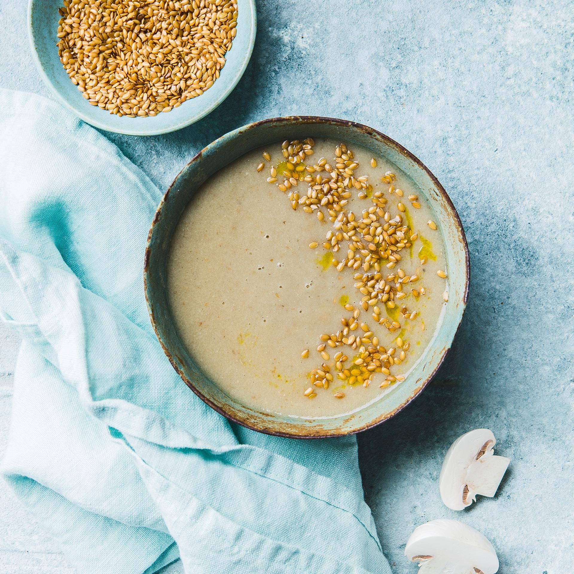 Velouté champignons au lin - Recette Cookeo | Moulinex