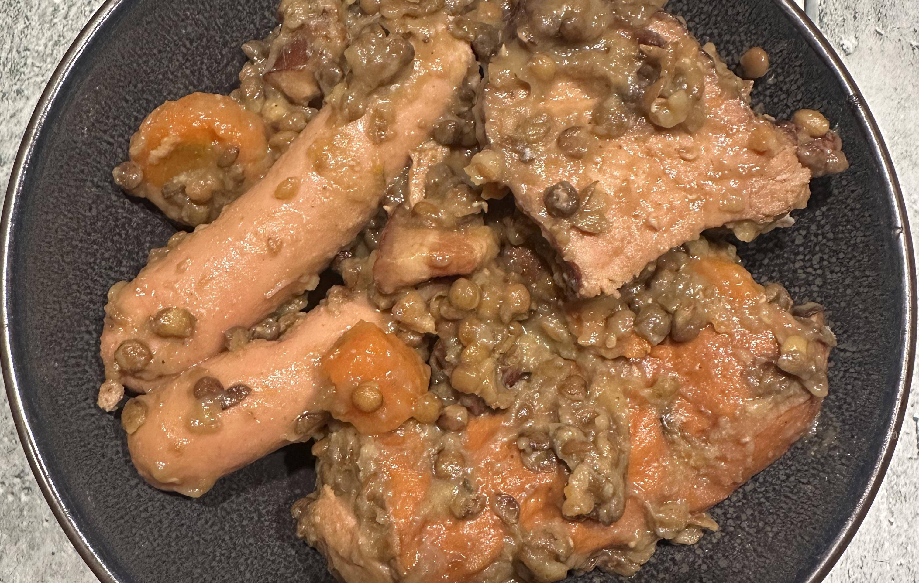 Lentilles saucisses - Recette Cookeo | Moulinex