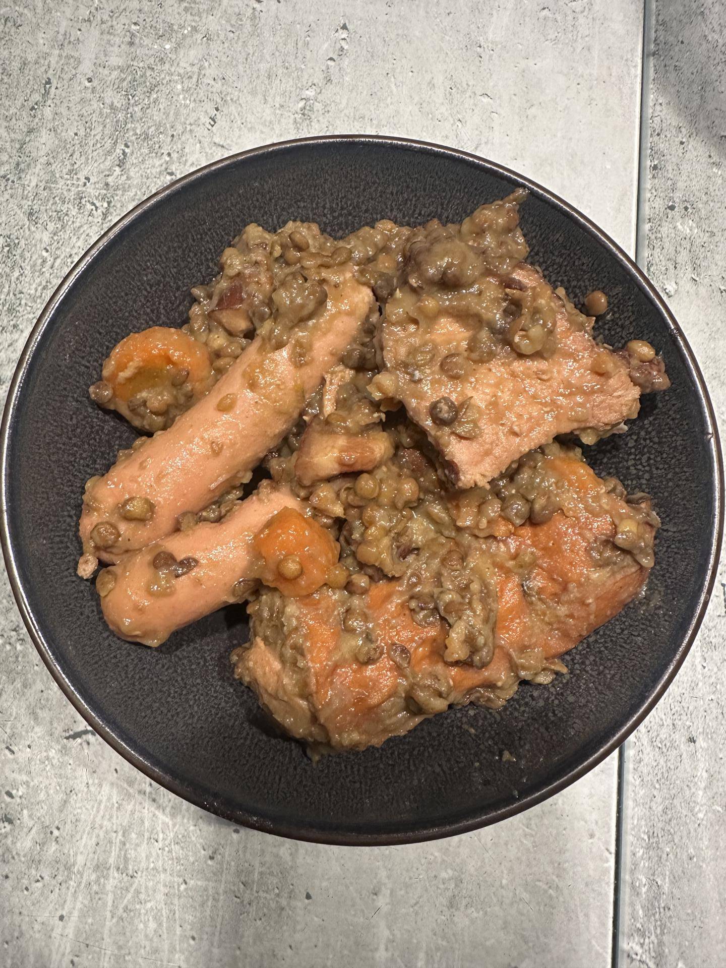 Lentilles saucisses - Recette Cookeo | Moulinex