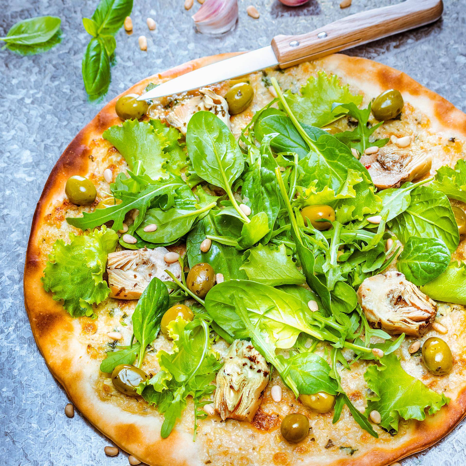 Pizza toute verte - Recette Cook'in One | Moulinex