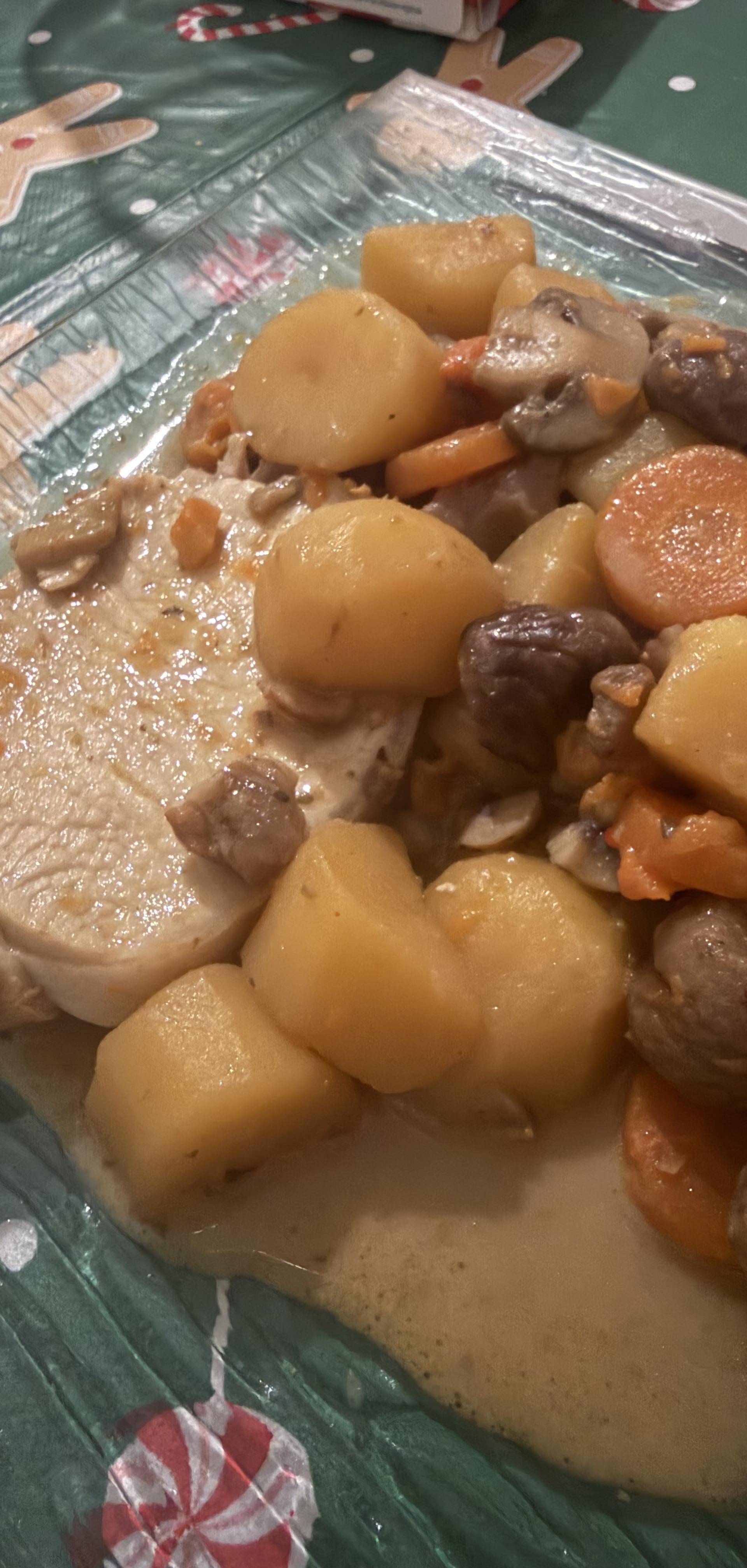 Filets de volaille, tagliatelles de légumes et sauce pleurotes - Recette Companion | Moulinex