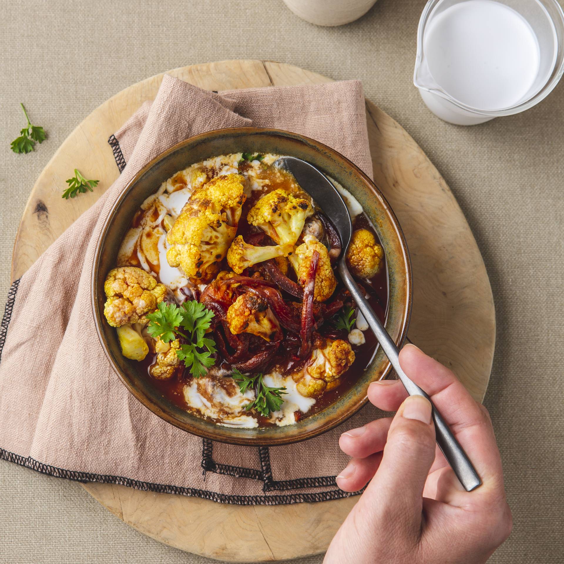 Chou-fleur croquant à l'indienne - Recette Cookeo | Moulinex