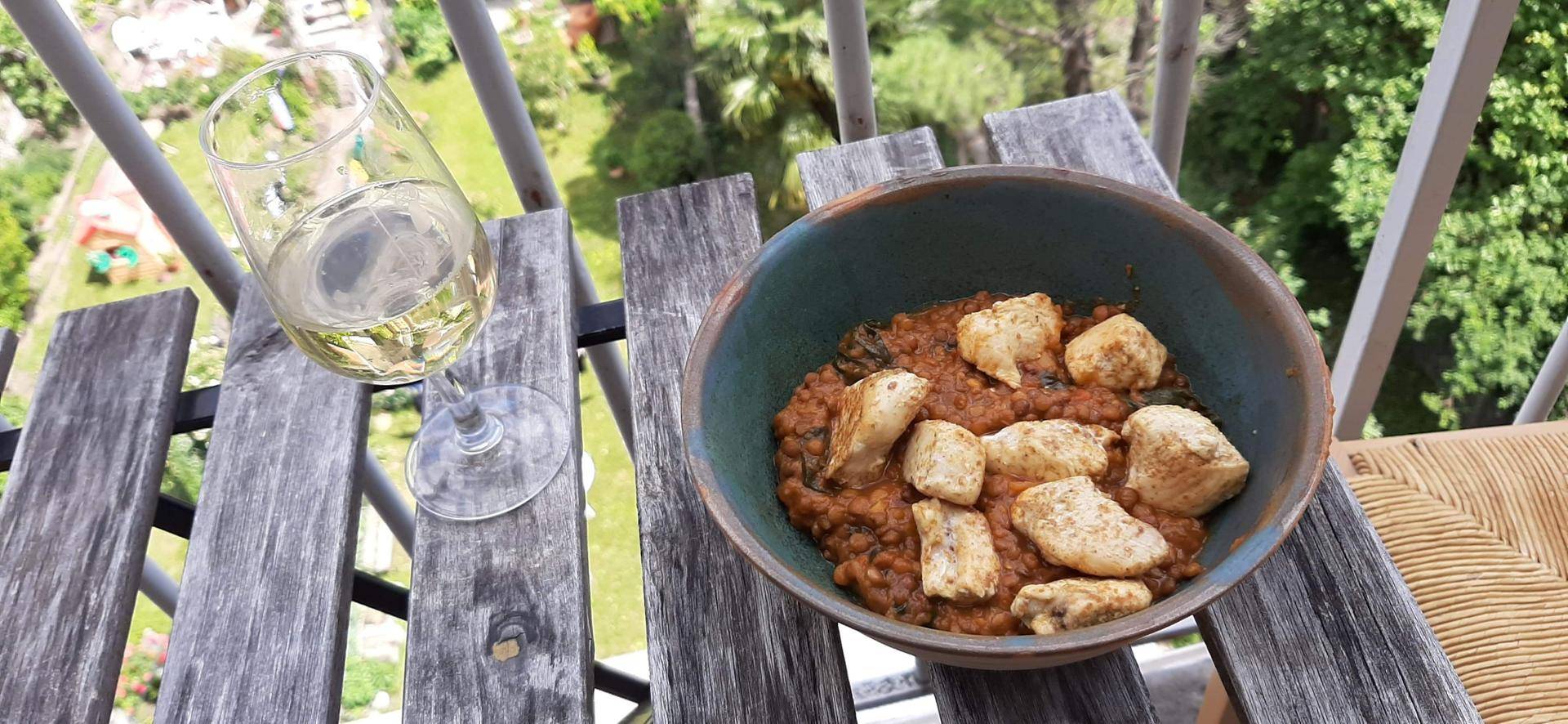 Dahl lentilles et épinards ; poulet - Recette Companion Connect | Moulinex