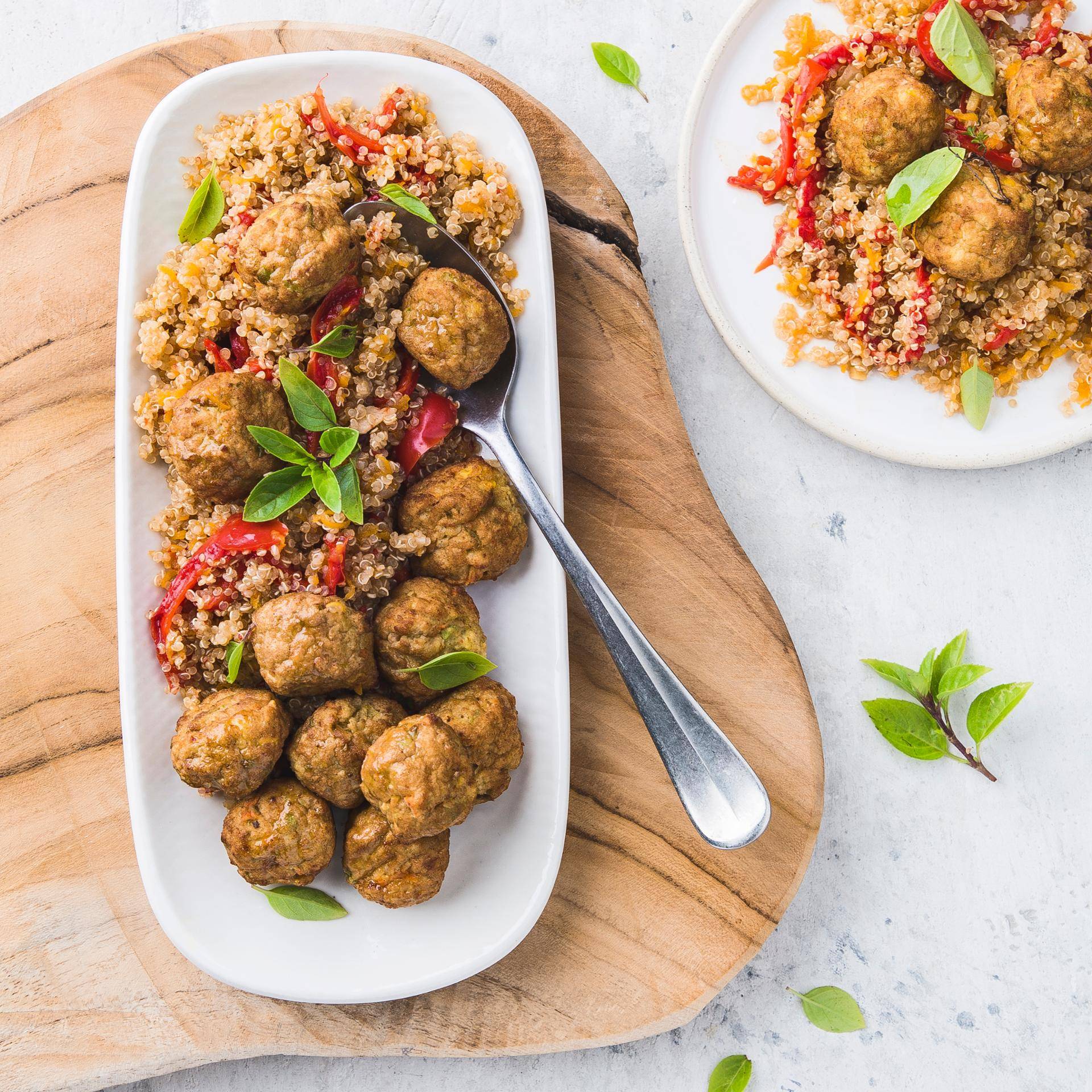Quinoa et boulettes de légumes - Recette Cookeo | Moulinex