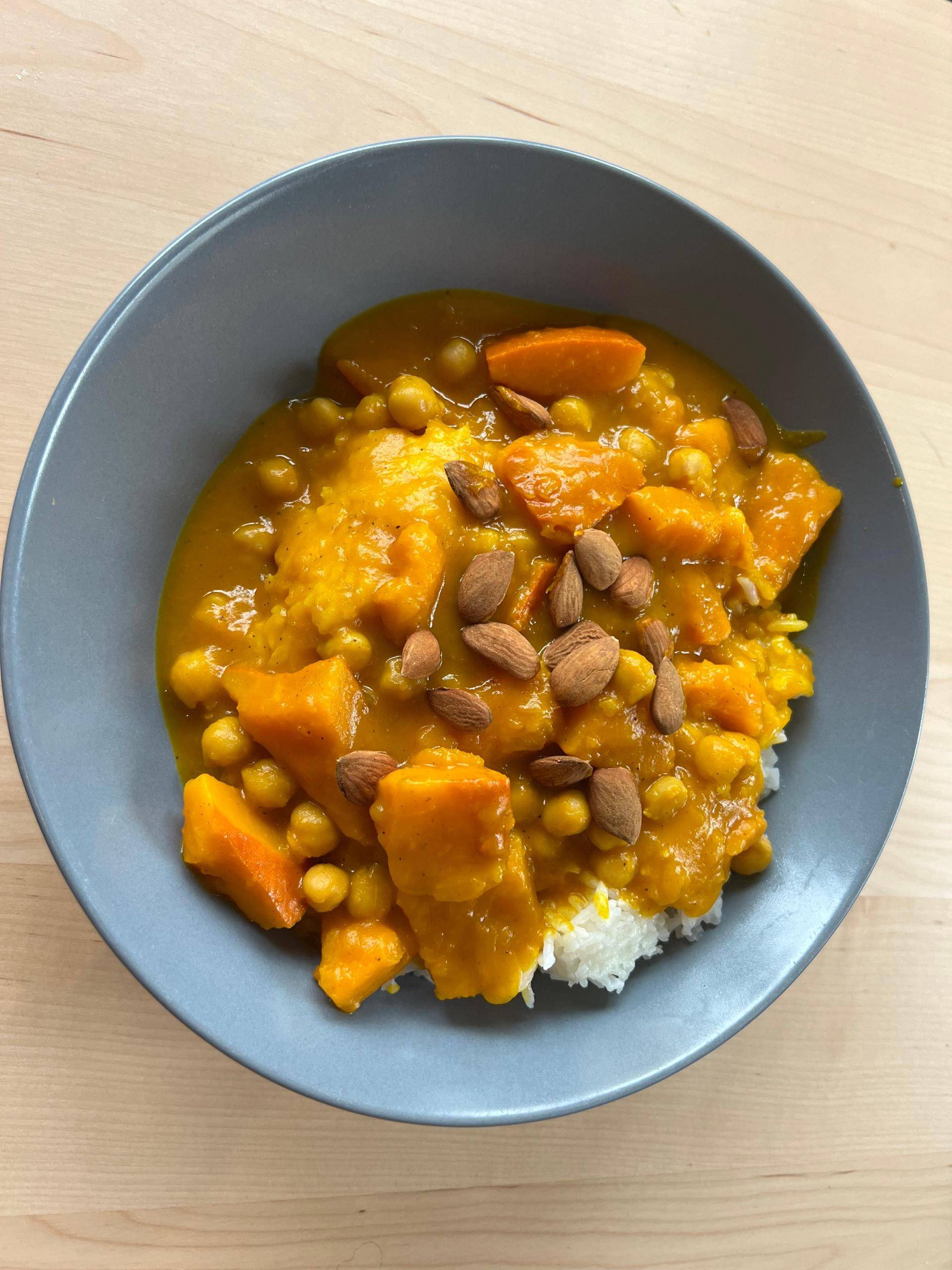 Curry Potimaron et pois chiche - Recette Companion Connect XL | Moulinex