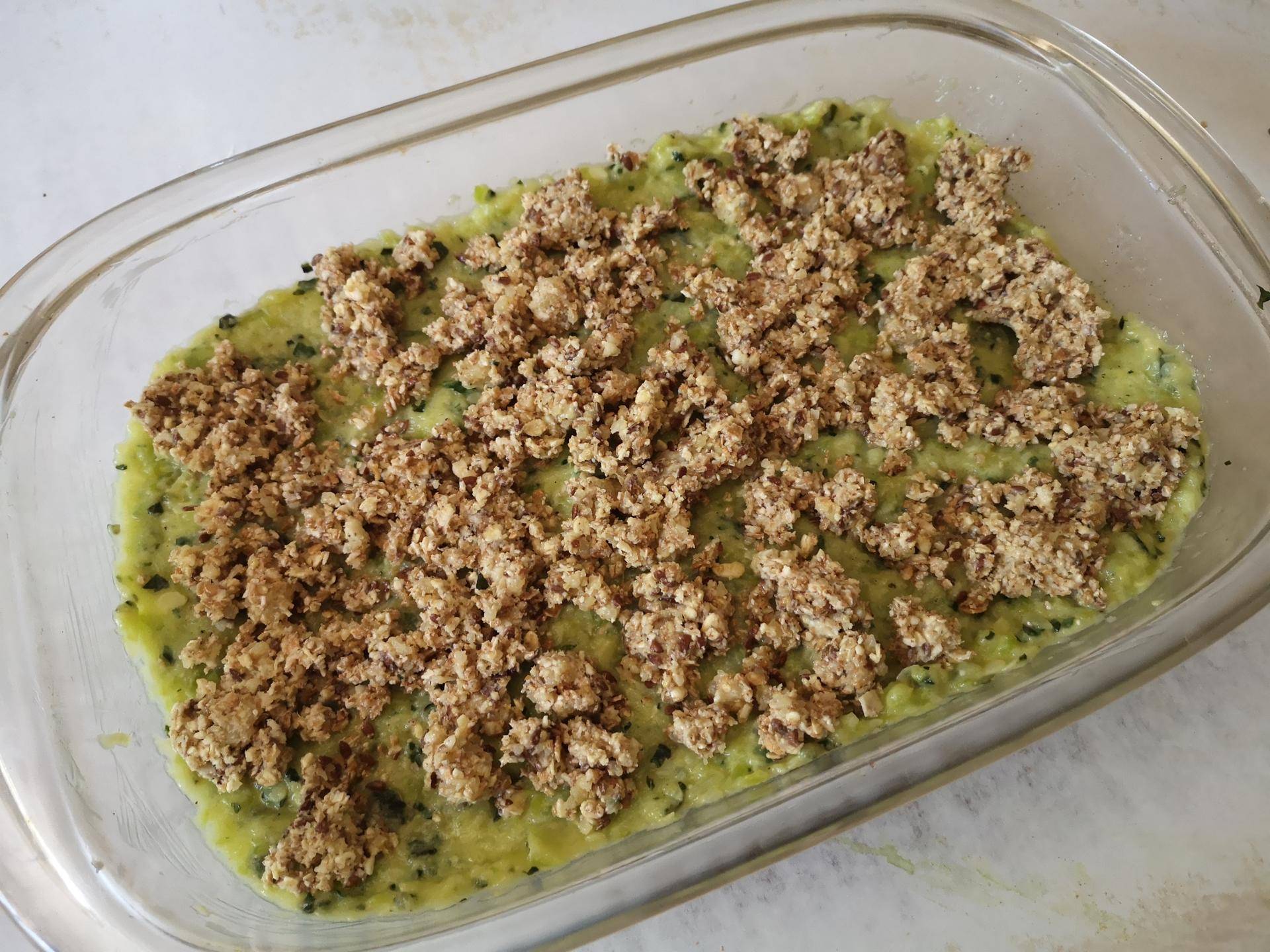 Courgettes crumble pesto parmesan - Recette Companion Connect XL | Moulinex