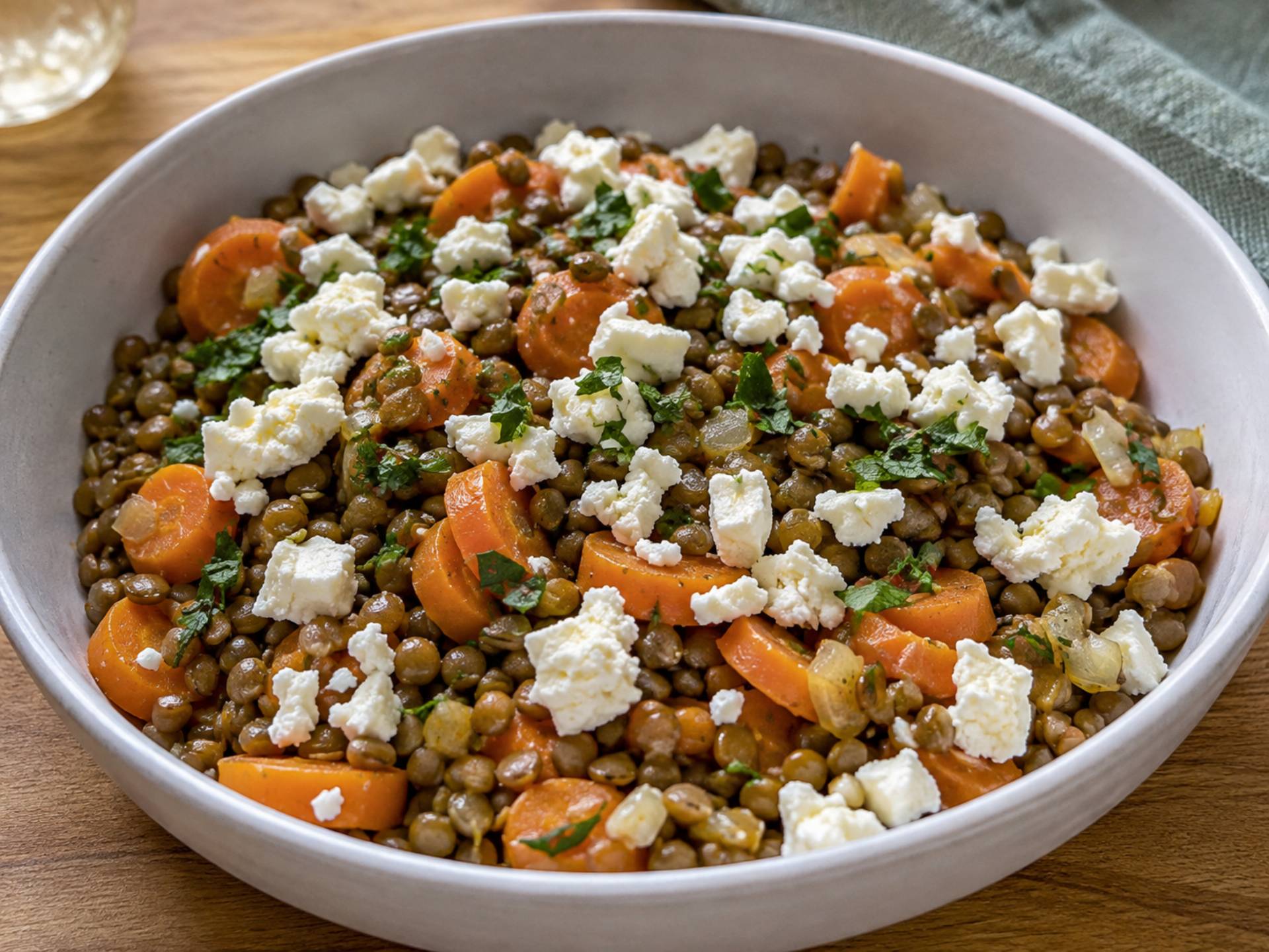 Lentilles, carottes, cumin & feta — Cookeo Infinity - Recette Cookeo Infinity Autostir | Moulinex