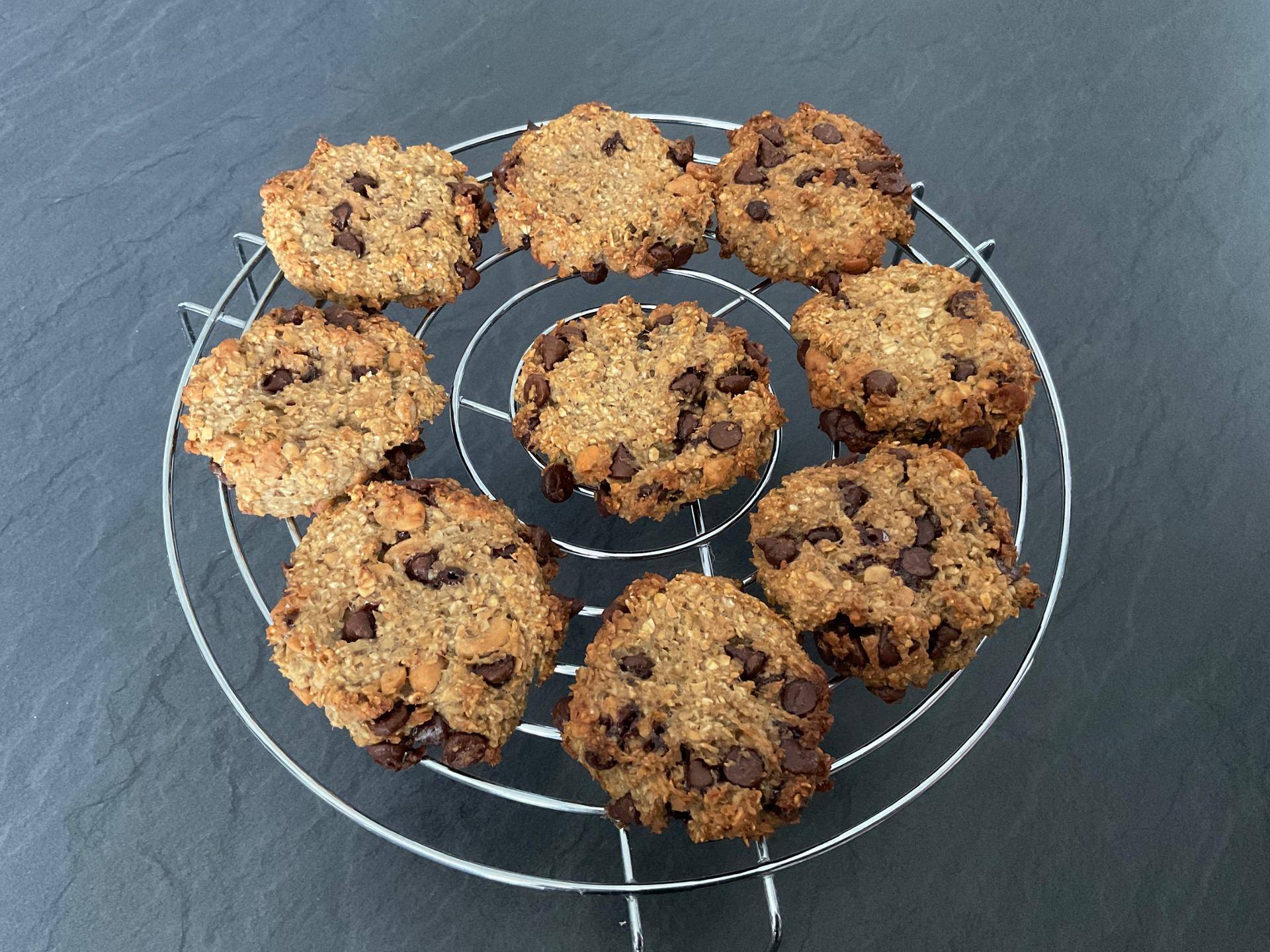 Cookies aux flocons d’avoine chocolat cacahuètes - Recette Companion Connect XL | Moulinex
