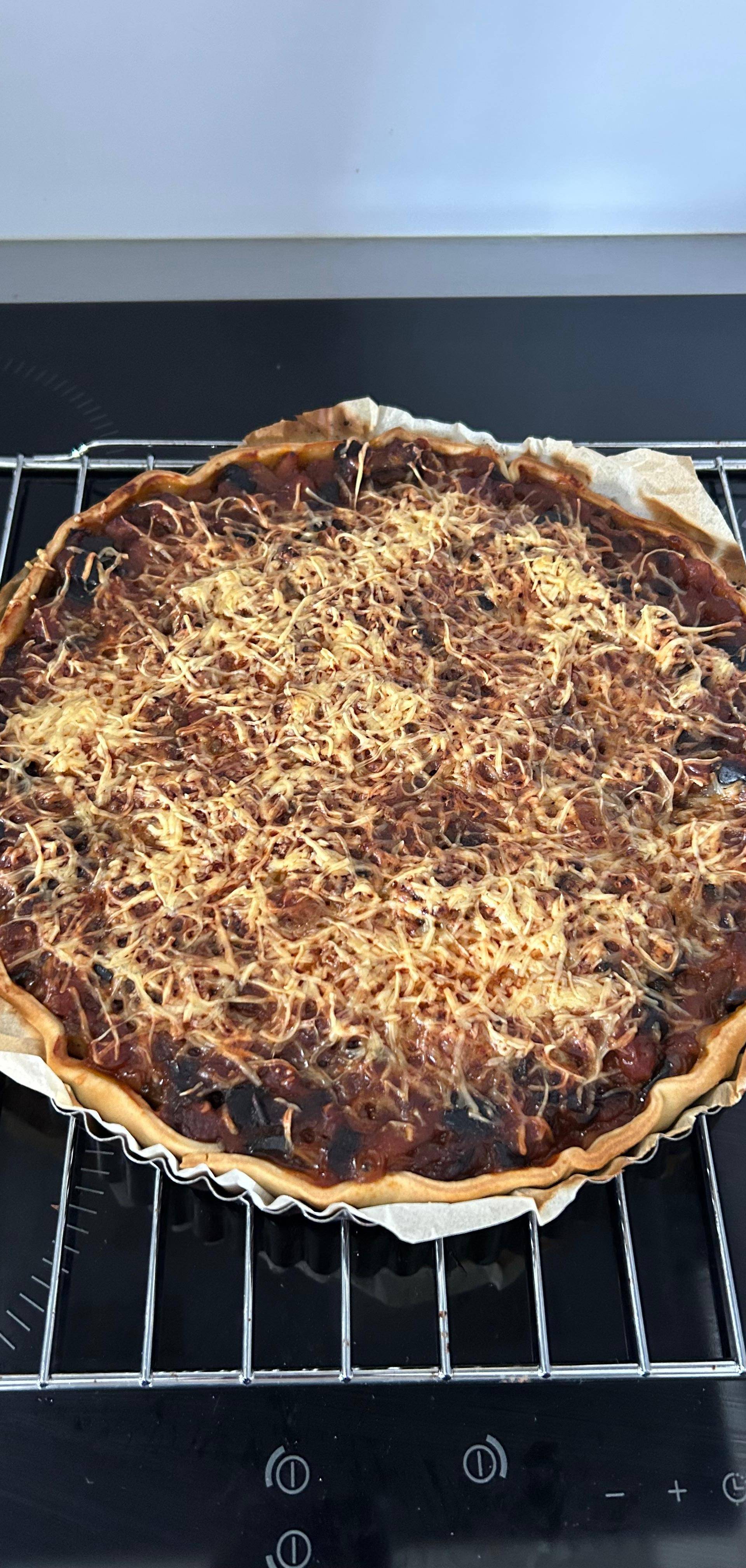Tarte aubergines chèvre - Recette Cookeo | Moulinex