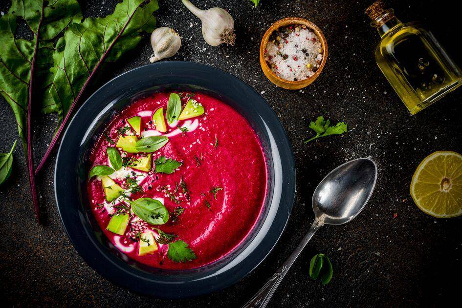 Gaspacho de betterave et basilic frais - Recette Perfectmix + | Moulinex