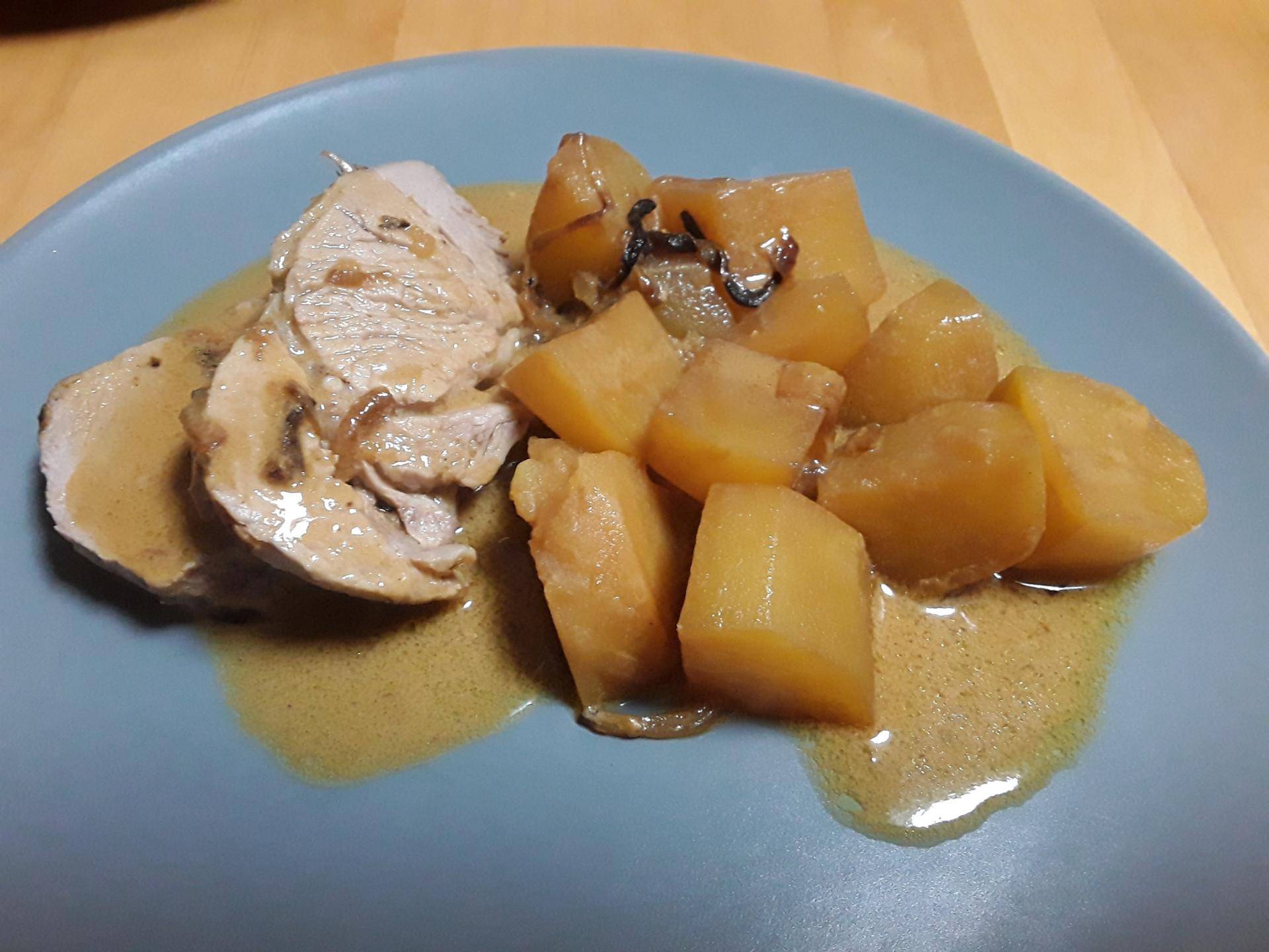 Rôti de boeuf sauce moutarde et pommes de terre - Recette Cookeo | Moulinex