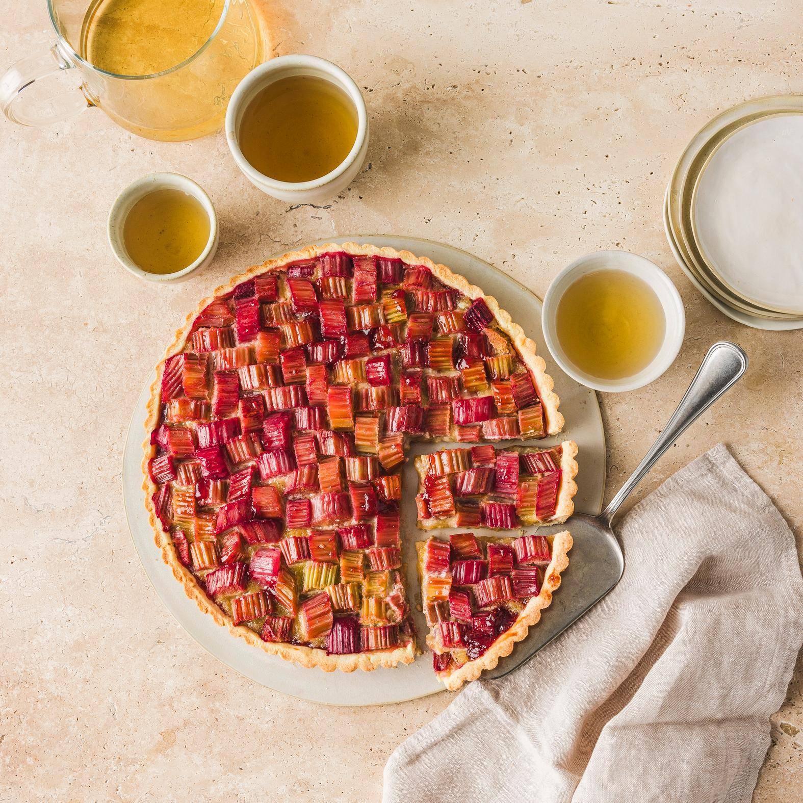 Tarte à la rhubarbe - Recette Kitchen Machines Touch/Touch + | Moulinex