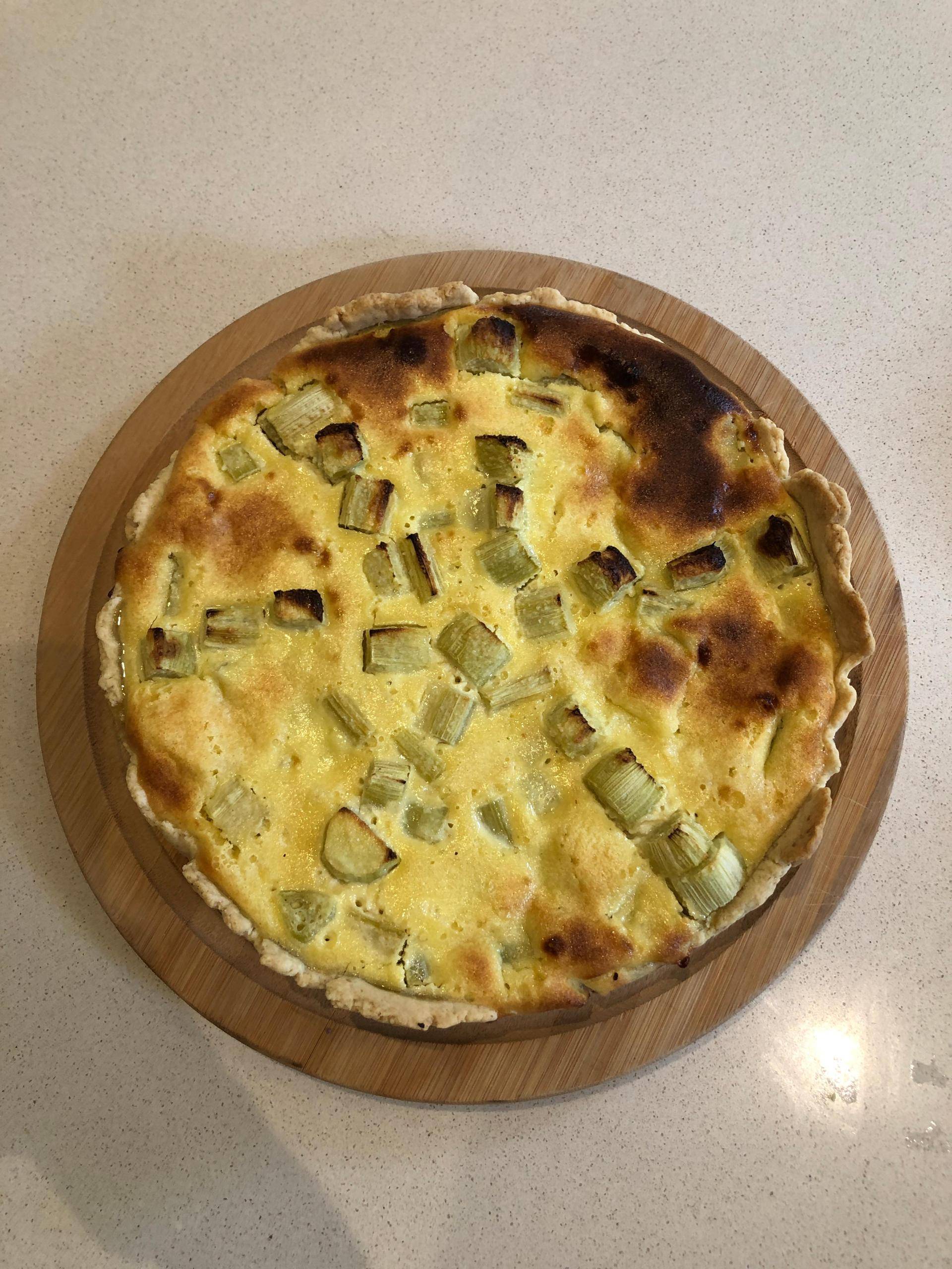 Tarte rhubarbe et amande - Recette Companion | Moulinex