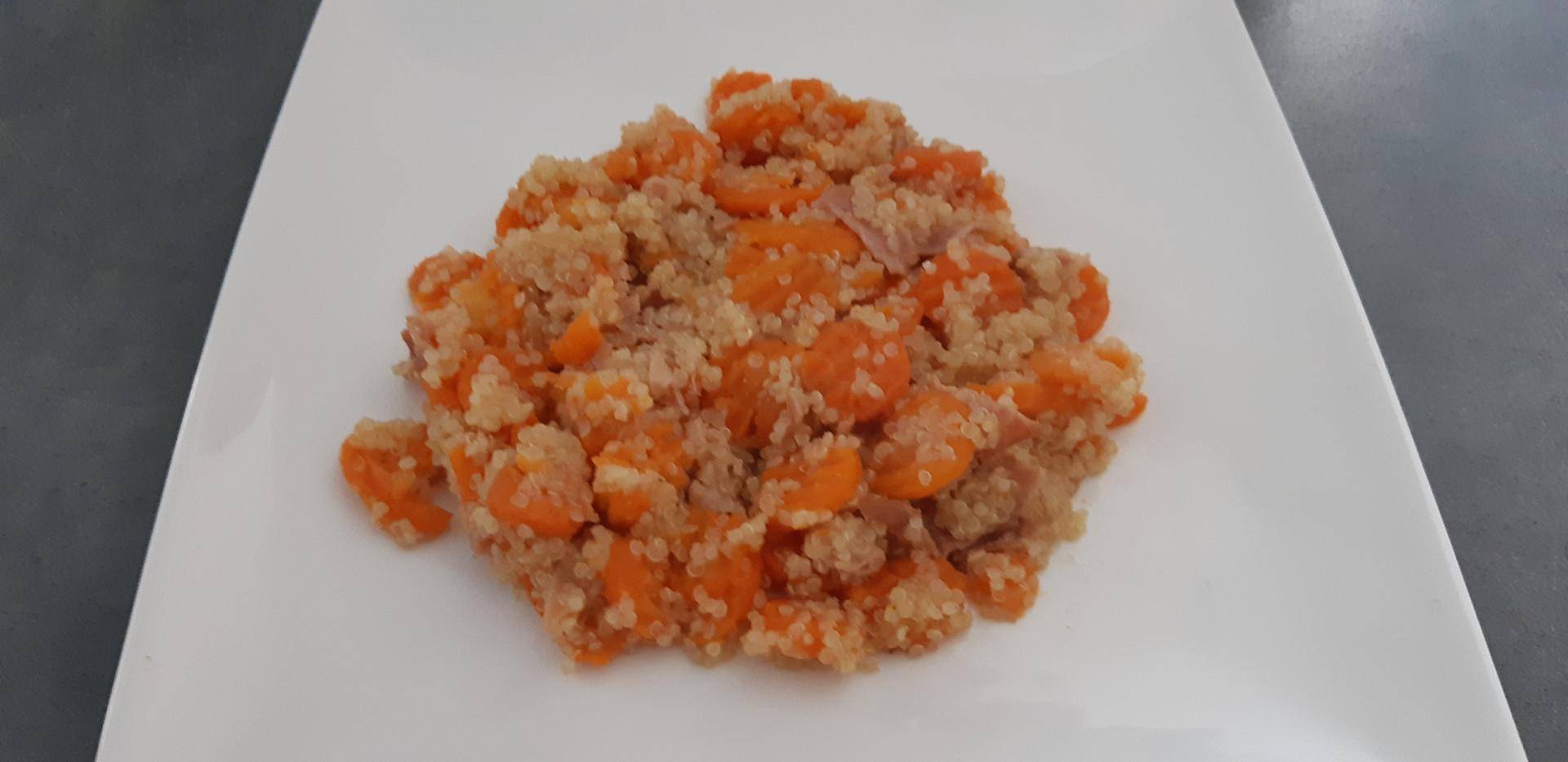Quinoa carottes bacon - Recette Cookeo | Moulinex