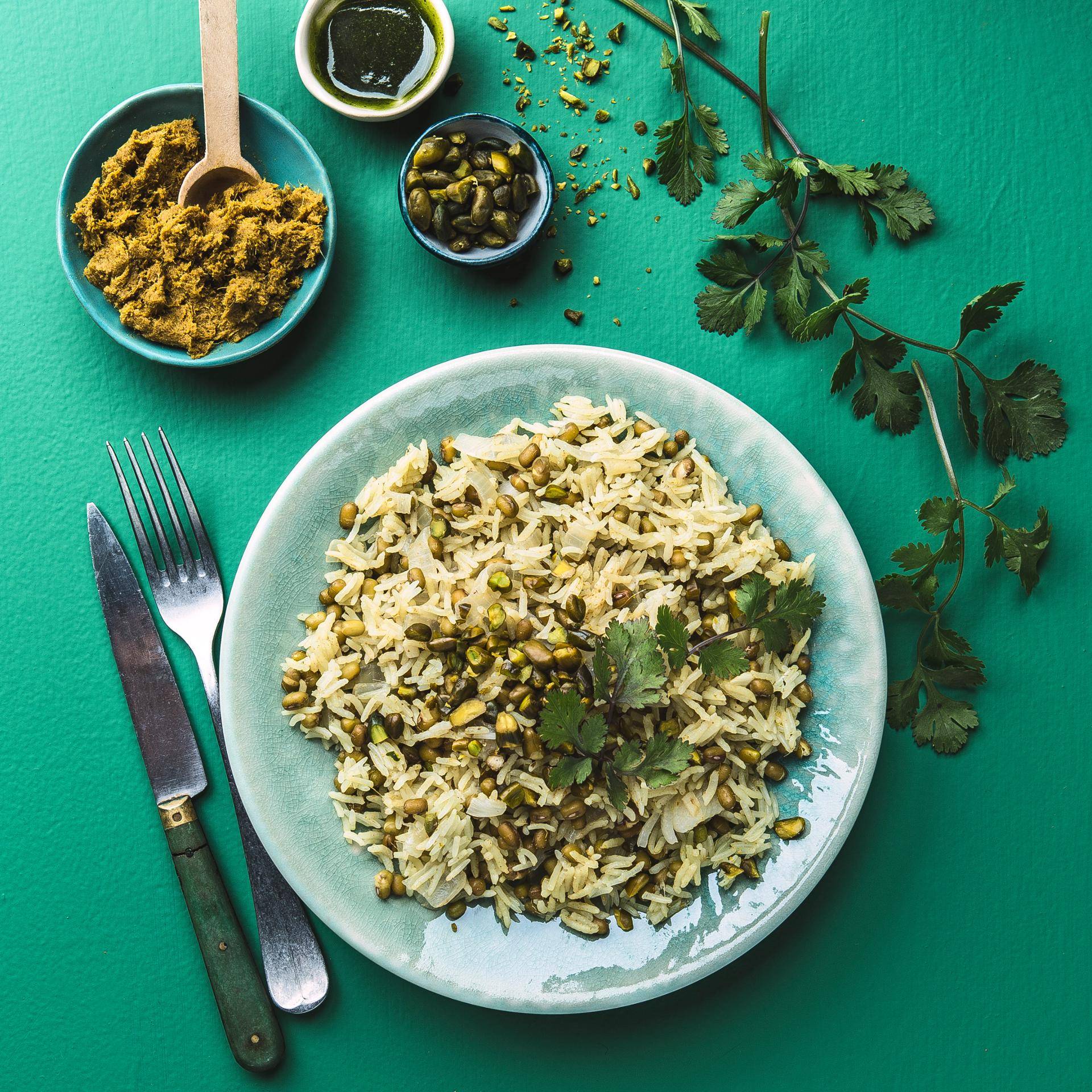 Riz en curry vert aux mungo - Recette Cookeo | Moulinex