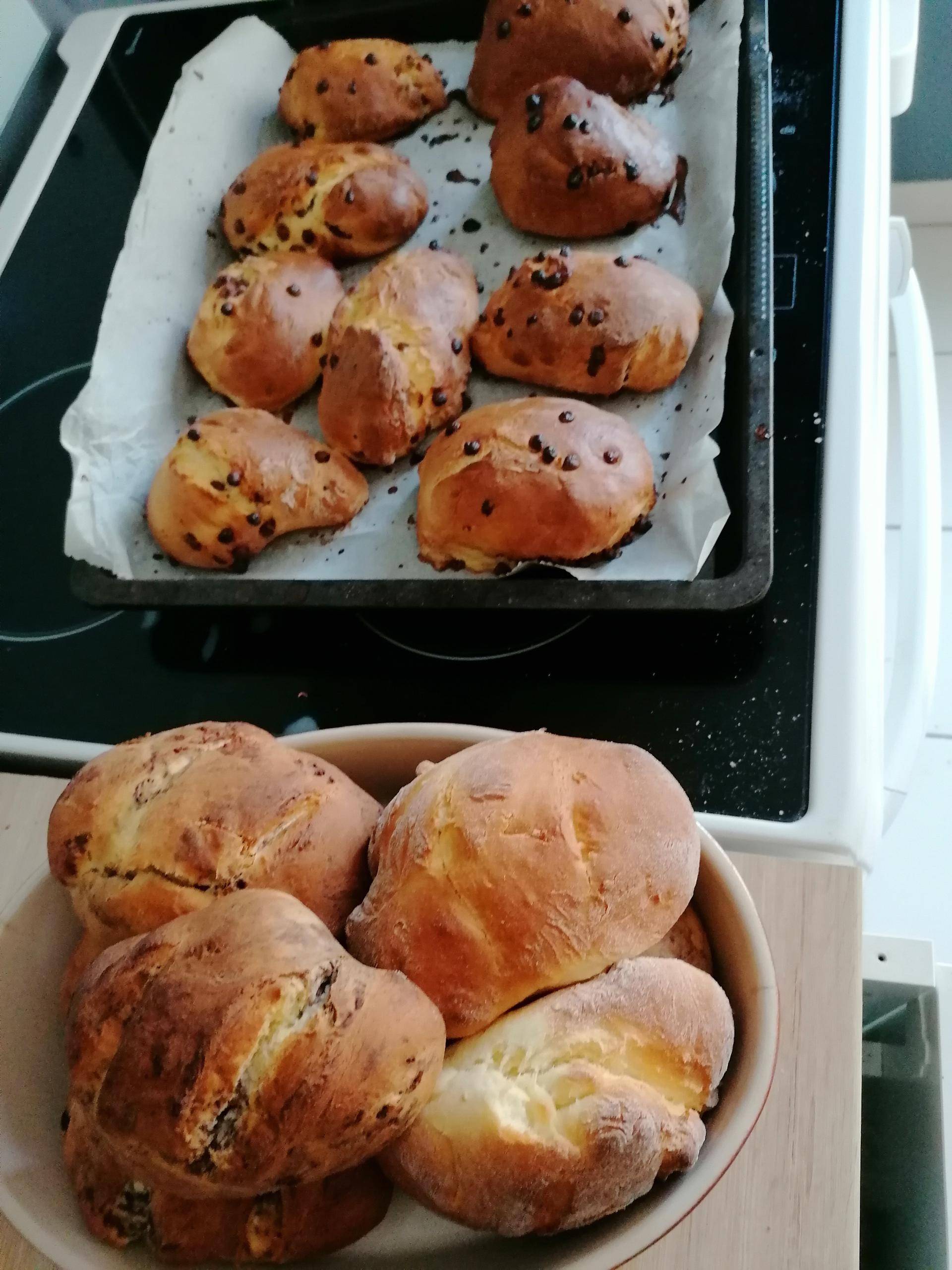 Petits pains au lait expresse (pépites de chocolat) - Recette Companion Connect XL | Moulinex