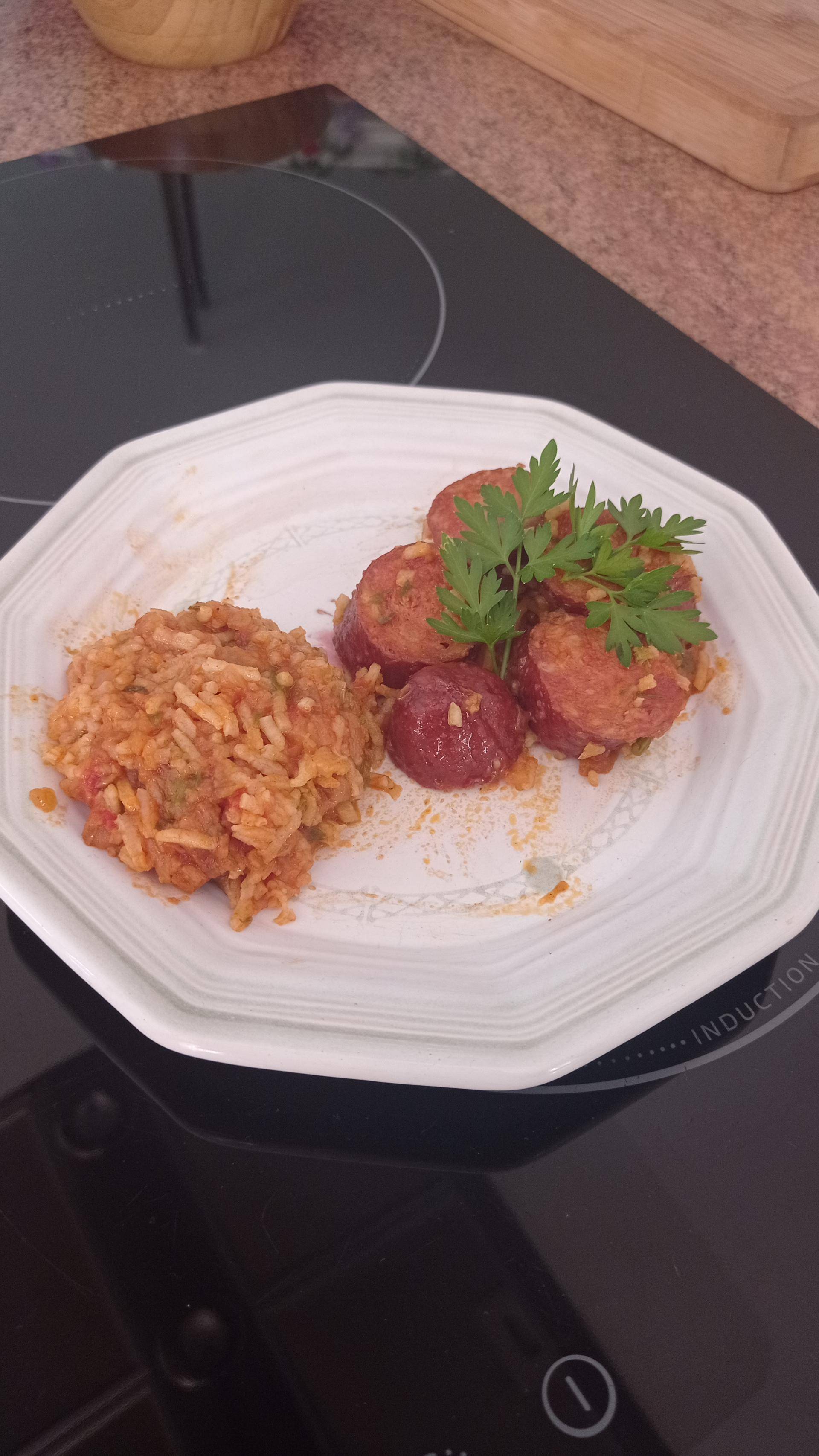 Saucisse fumée sauce tomates - Recette Companion Connect XL | Moulinex