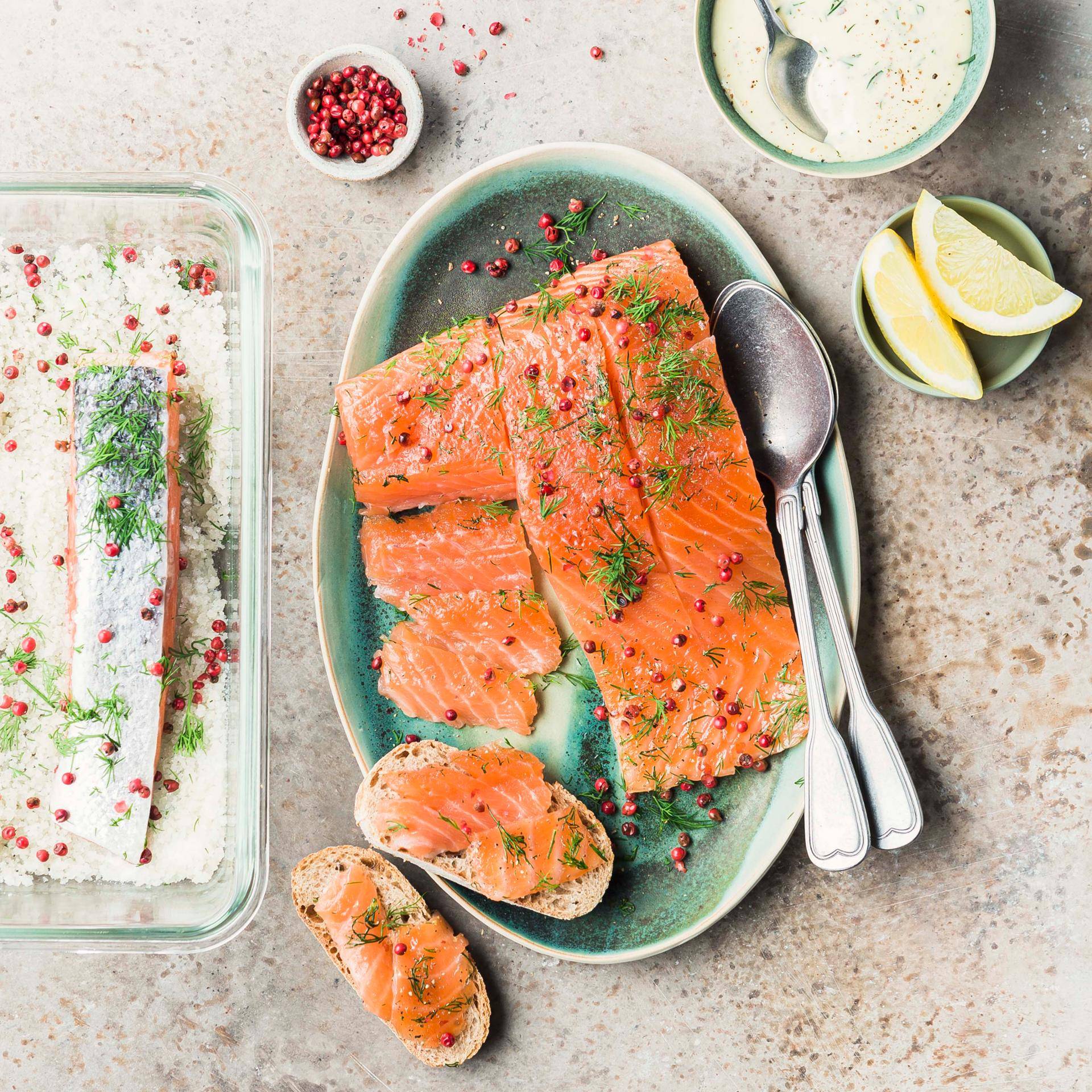 Gravlax van zalm - Recette Companion | Moulinex