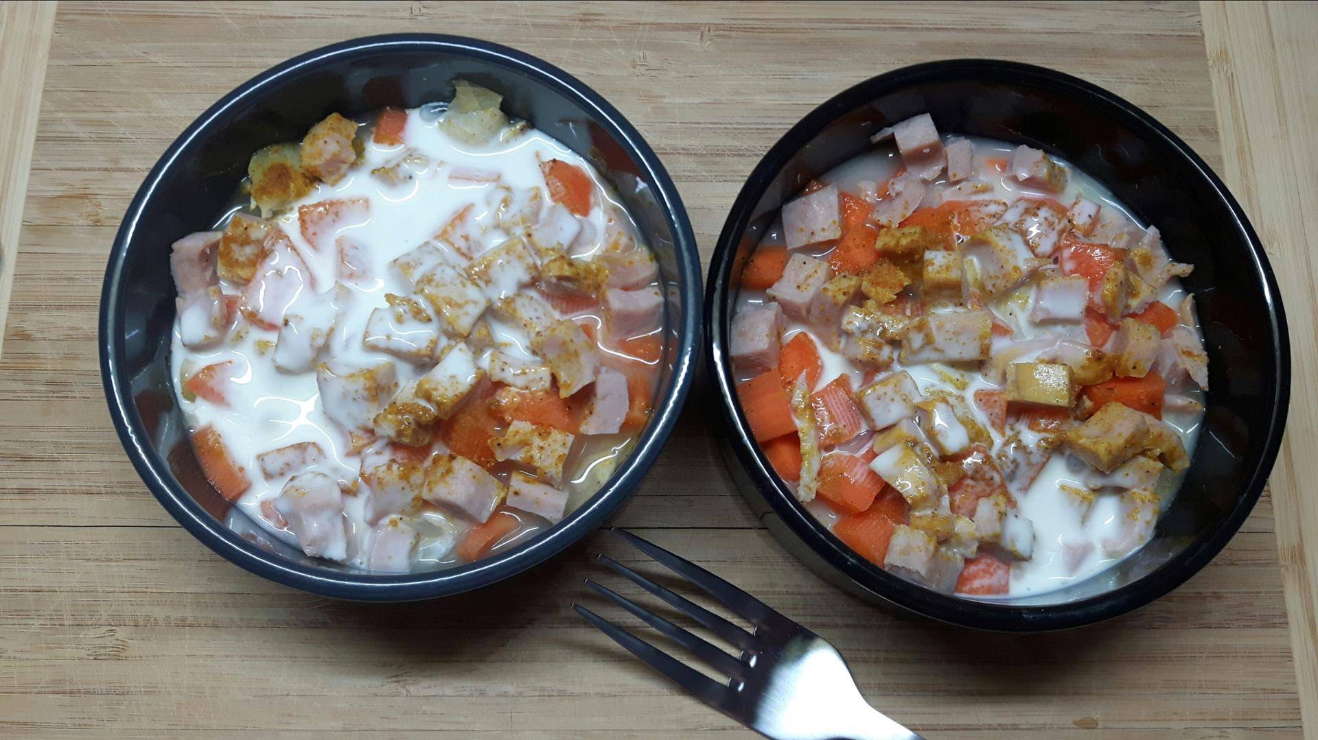 Cocottes endives,carottes,jambon à la cancoillotte - Recette Cookeo | Moulinex