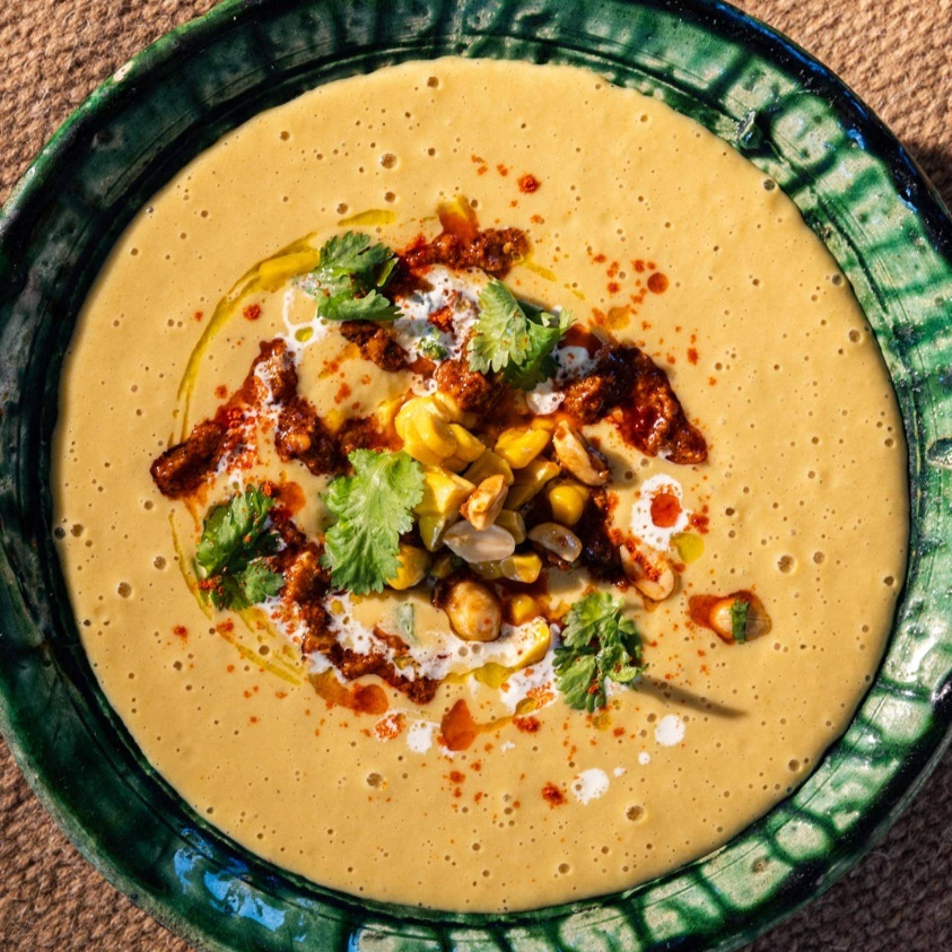 Soupe de maïs froide & salsa macha - Recette Perfectmix Cook | Moulinex