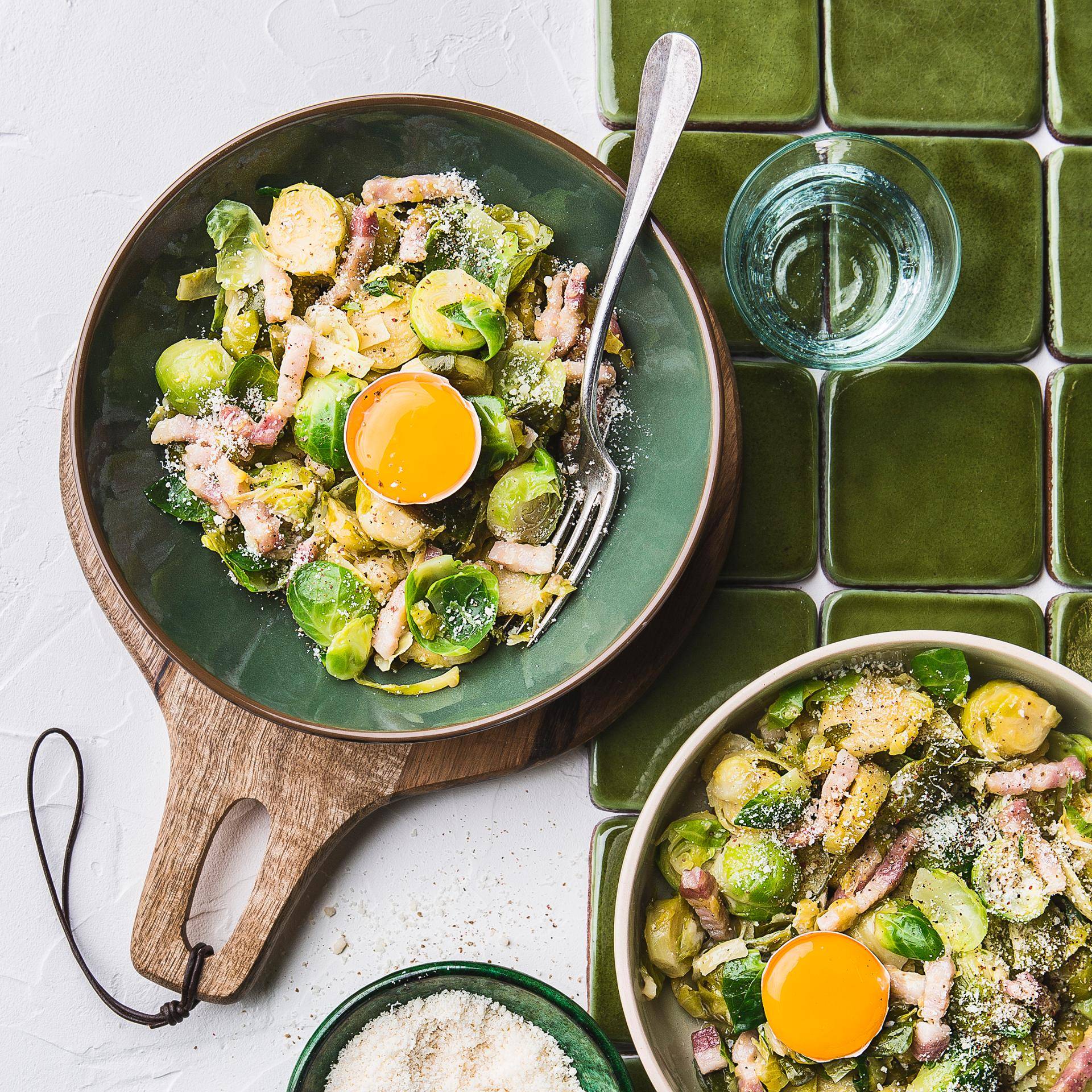 Choux de Bruxelles carbonara - Recette Cuiseur vapeur | Moulinex