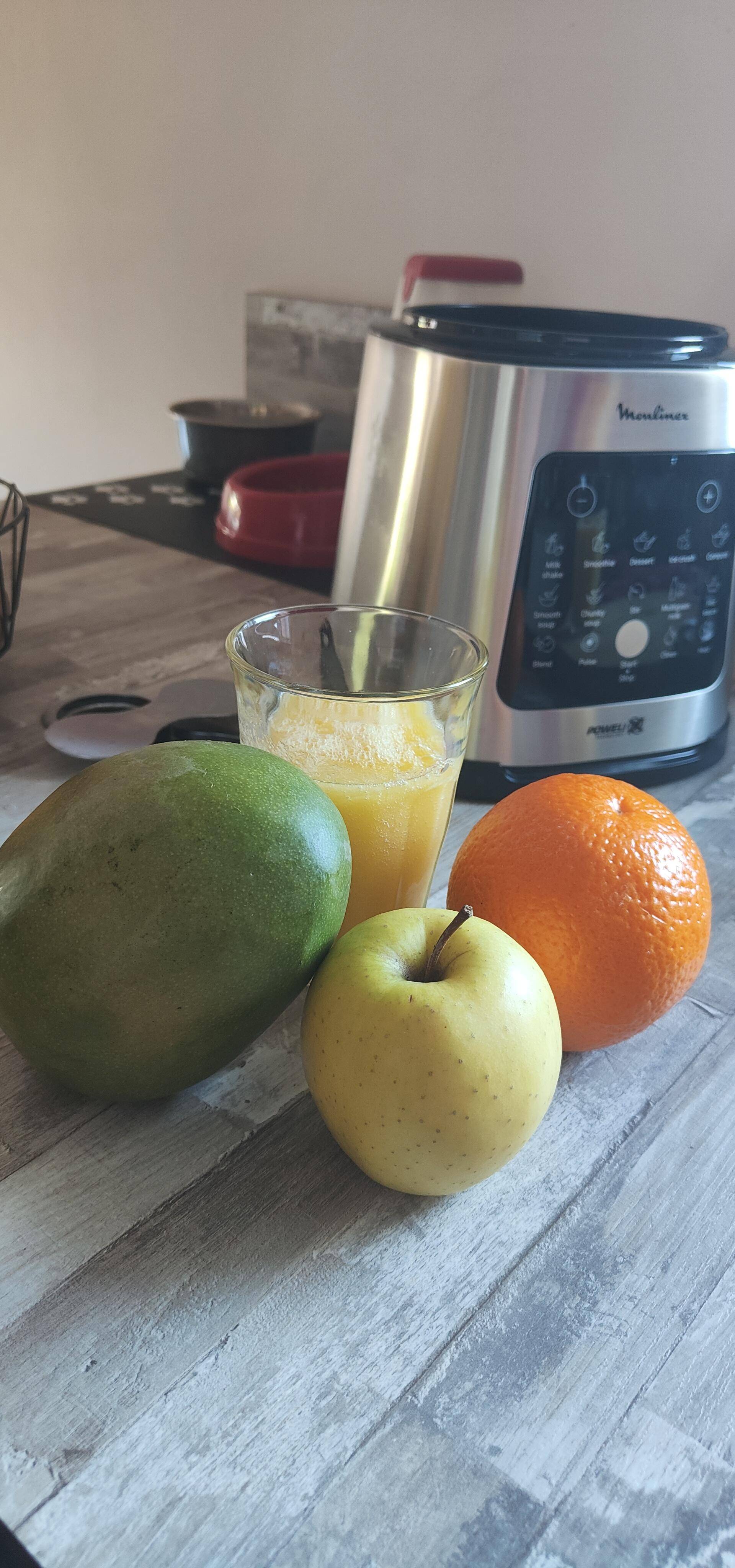 Jus mangue orange pomme - Recette Perfectmix Cook | Moulinex