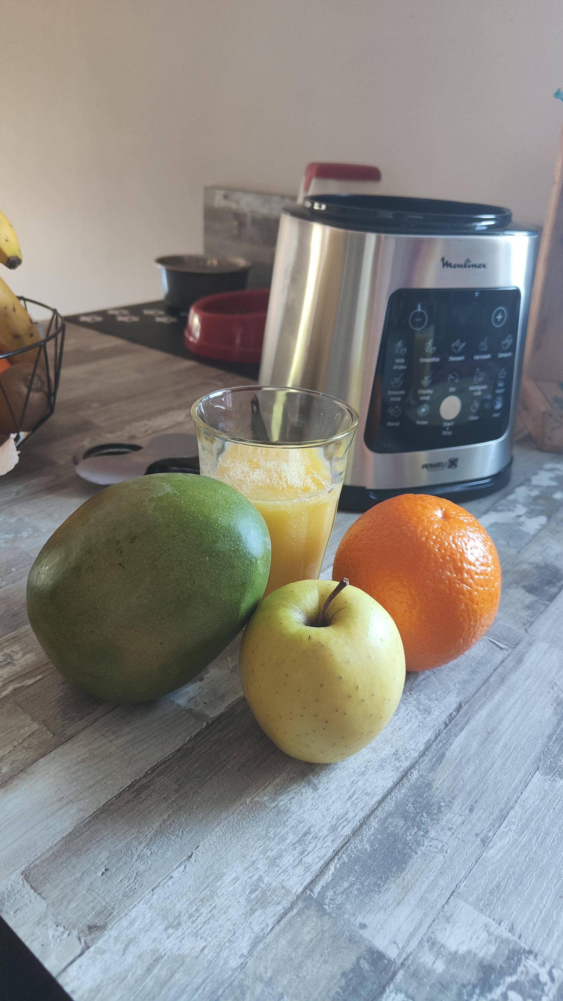 Jus mangue orange pomme - Recette Perfectmix Cook | Moulinex