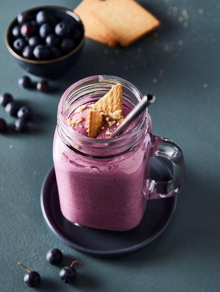 Smoothie de cheesecake aux myrtilles - Recette Perfectmix + | Moulinex