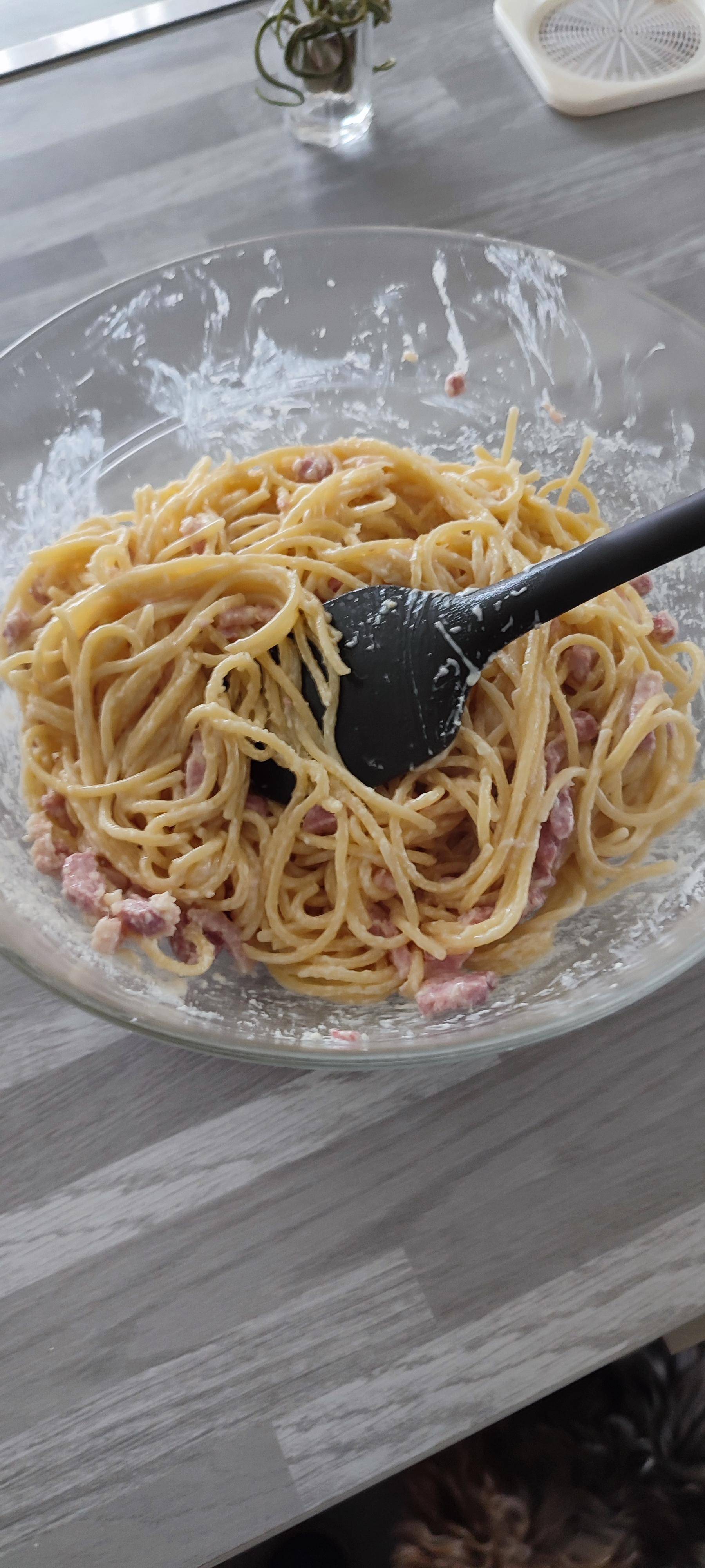Spaghetti à la crème épaisse - Recette Companion XL | Moulinex
