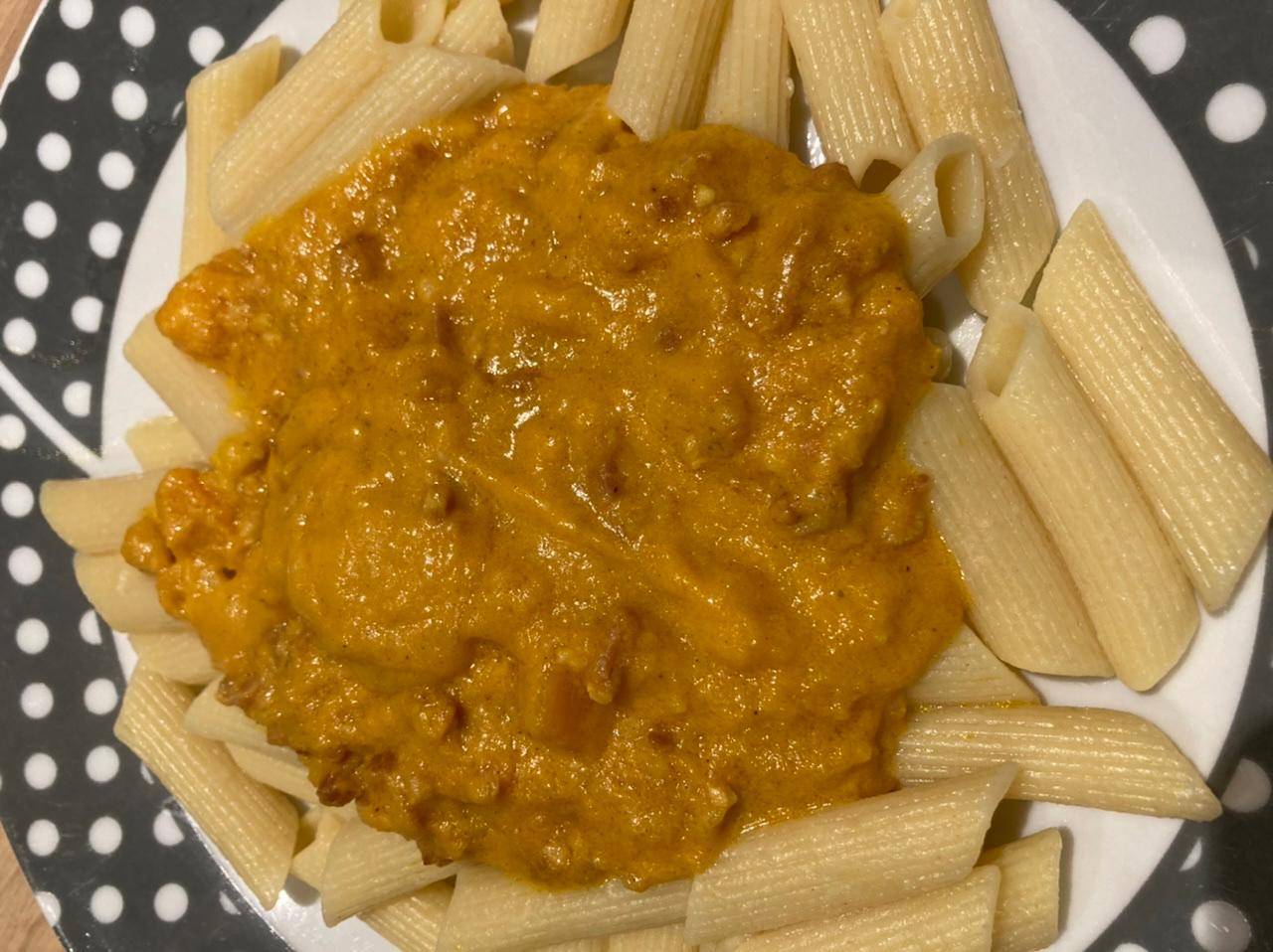 Sauce potiron lardons pour pâtes - Recette Companion XL | Moulinex