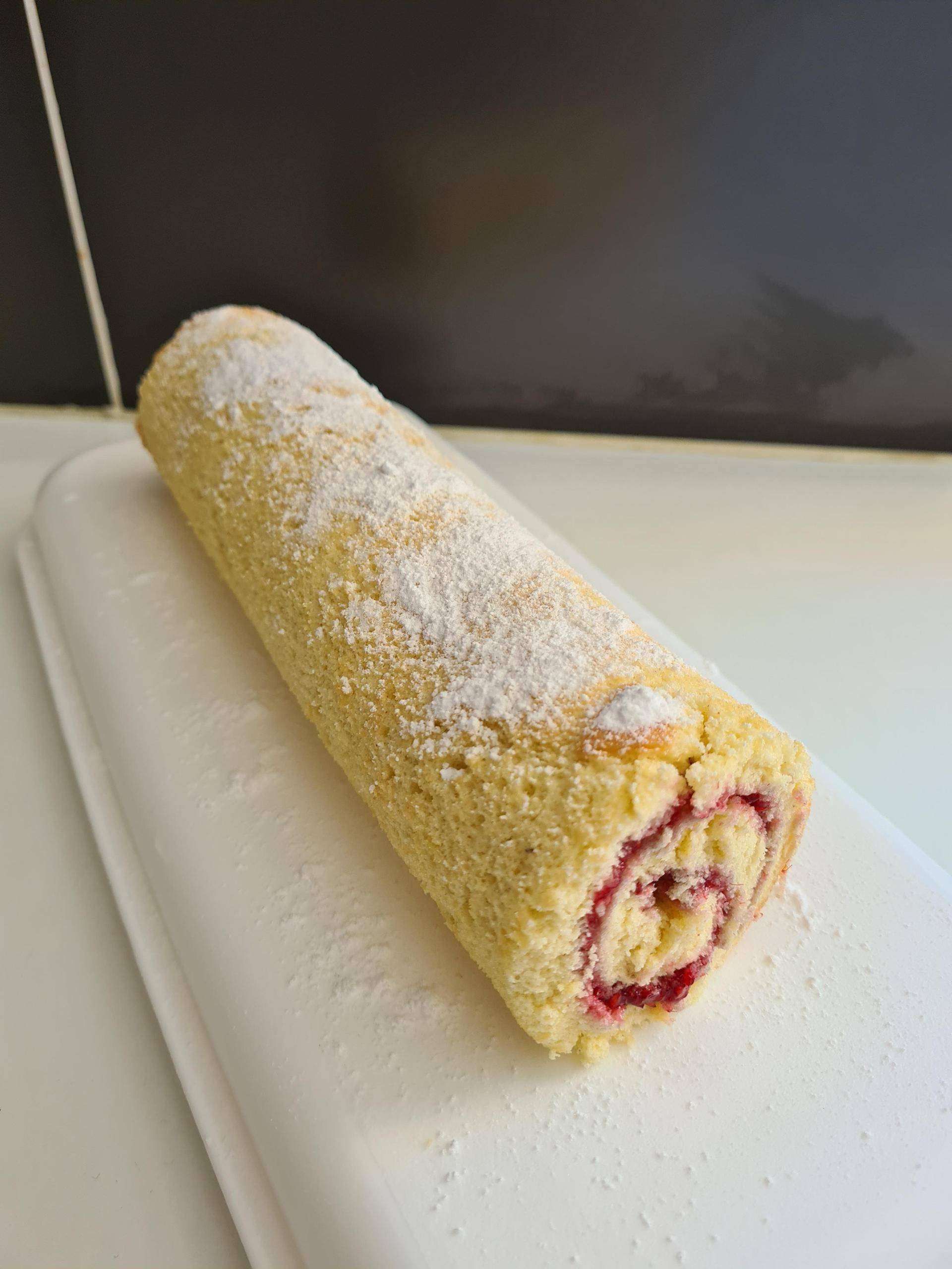 Gateau roulé à la framboise - Recette Companion Connect XL | Moulinex