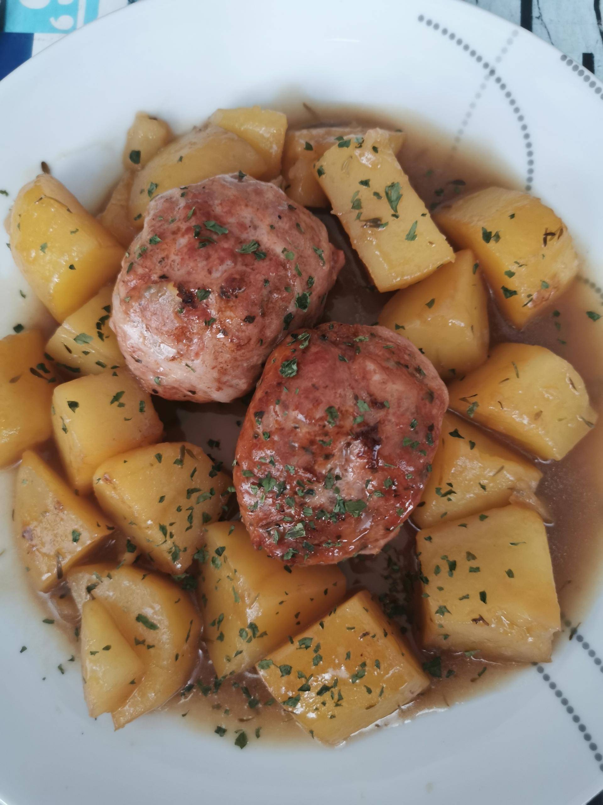 Crépinette et ses pommes de terre - Recette Cookeo | Moulinex