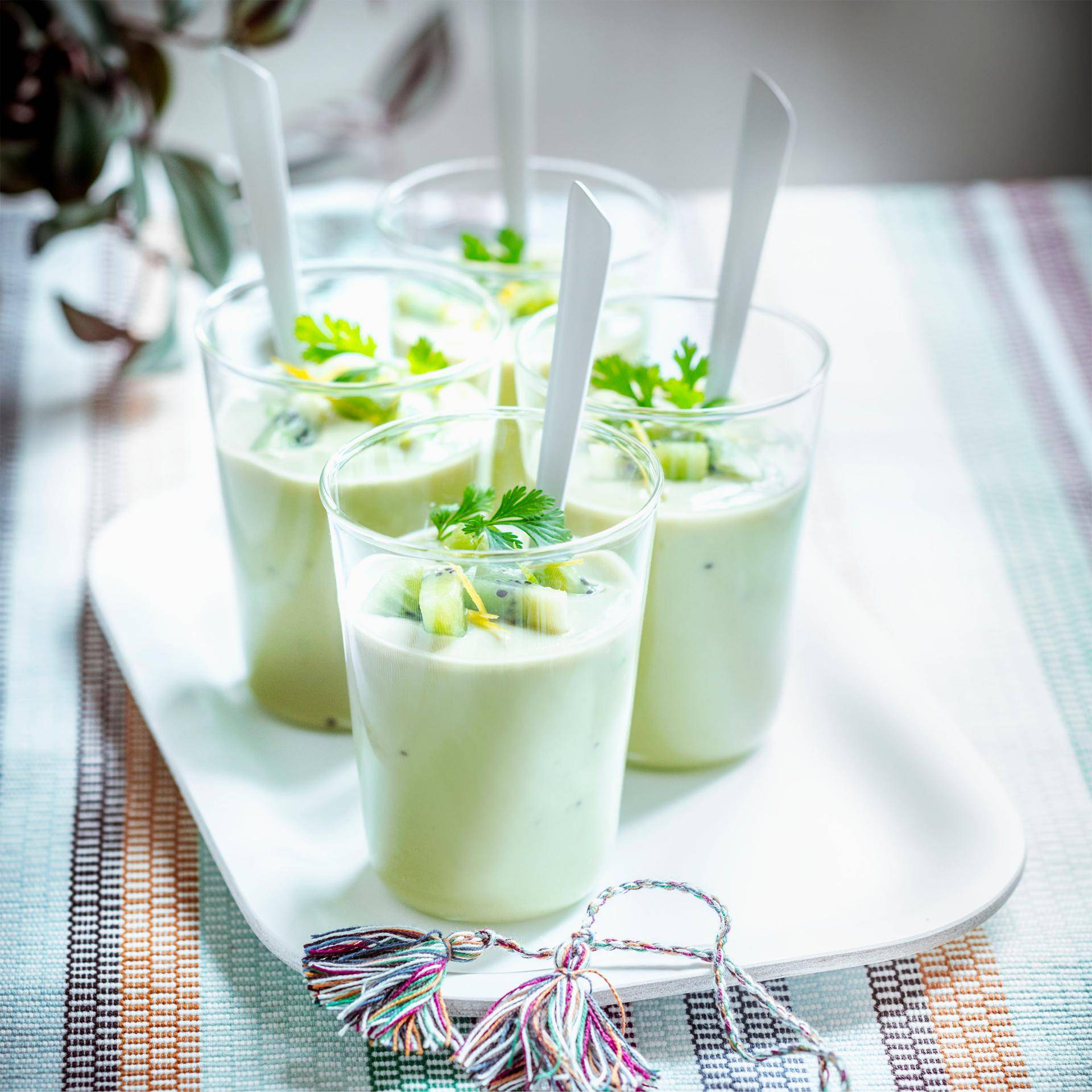 Smoothie van avocado en kiwi - Recette Companion Connect | Moulinex