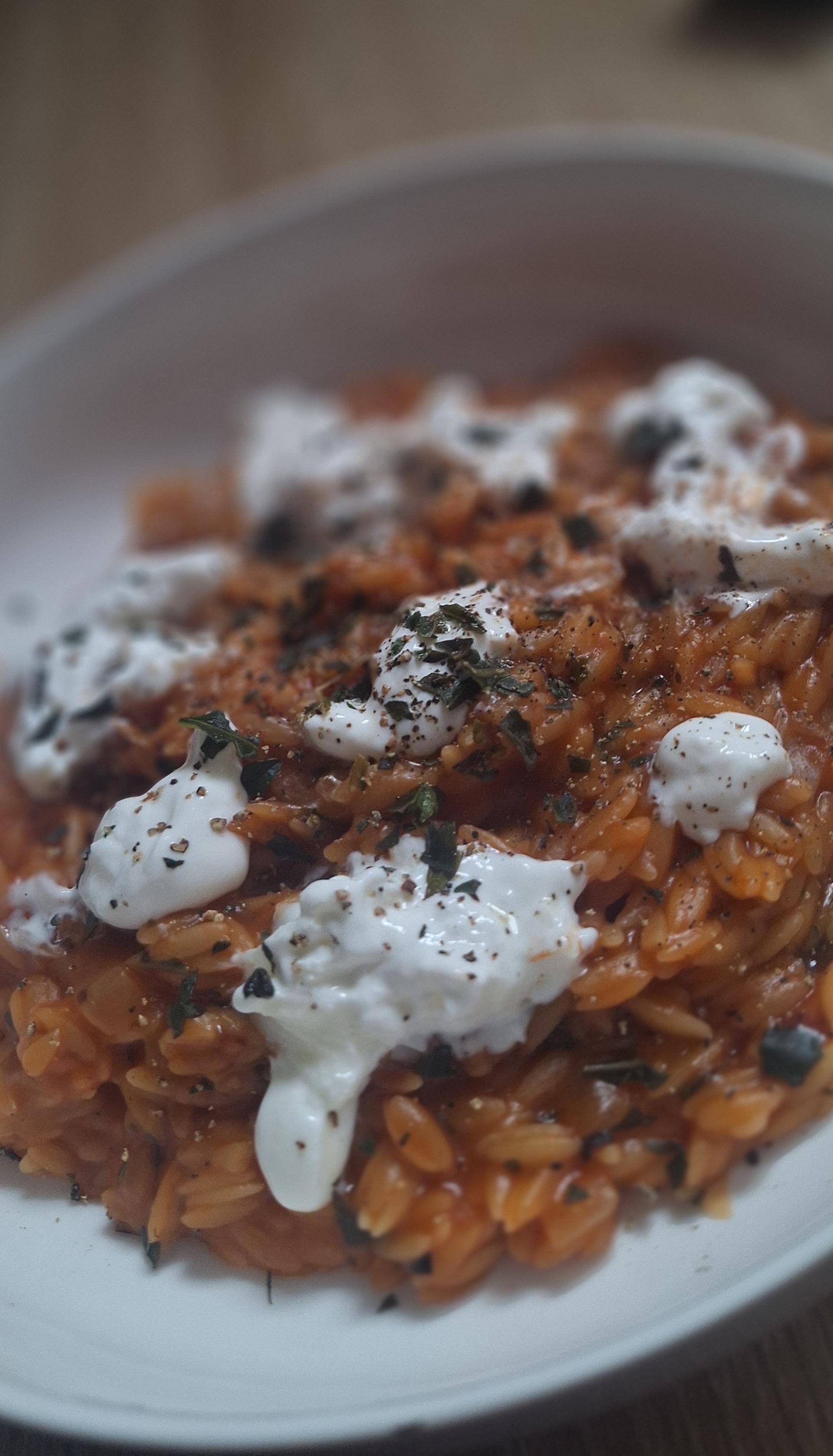 Orzo façon risotto, burrata - Recette Cookeo | Moulinex