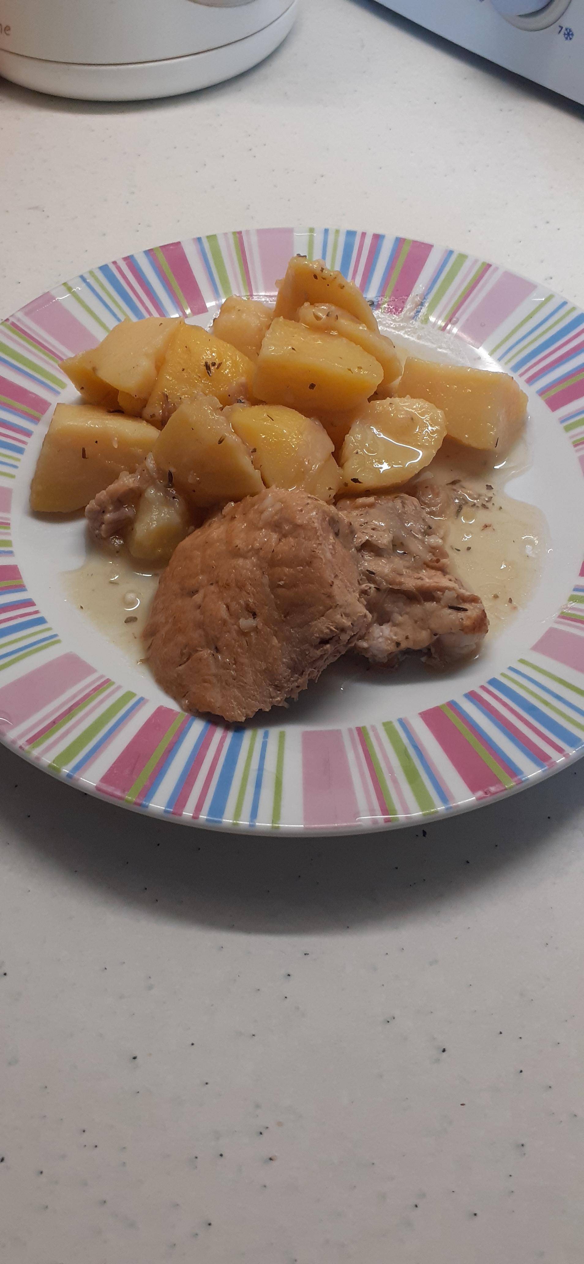 Rôti de porc à l'échalote et pommes de terre - Recette Cookeo V3 | Moulinex