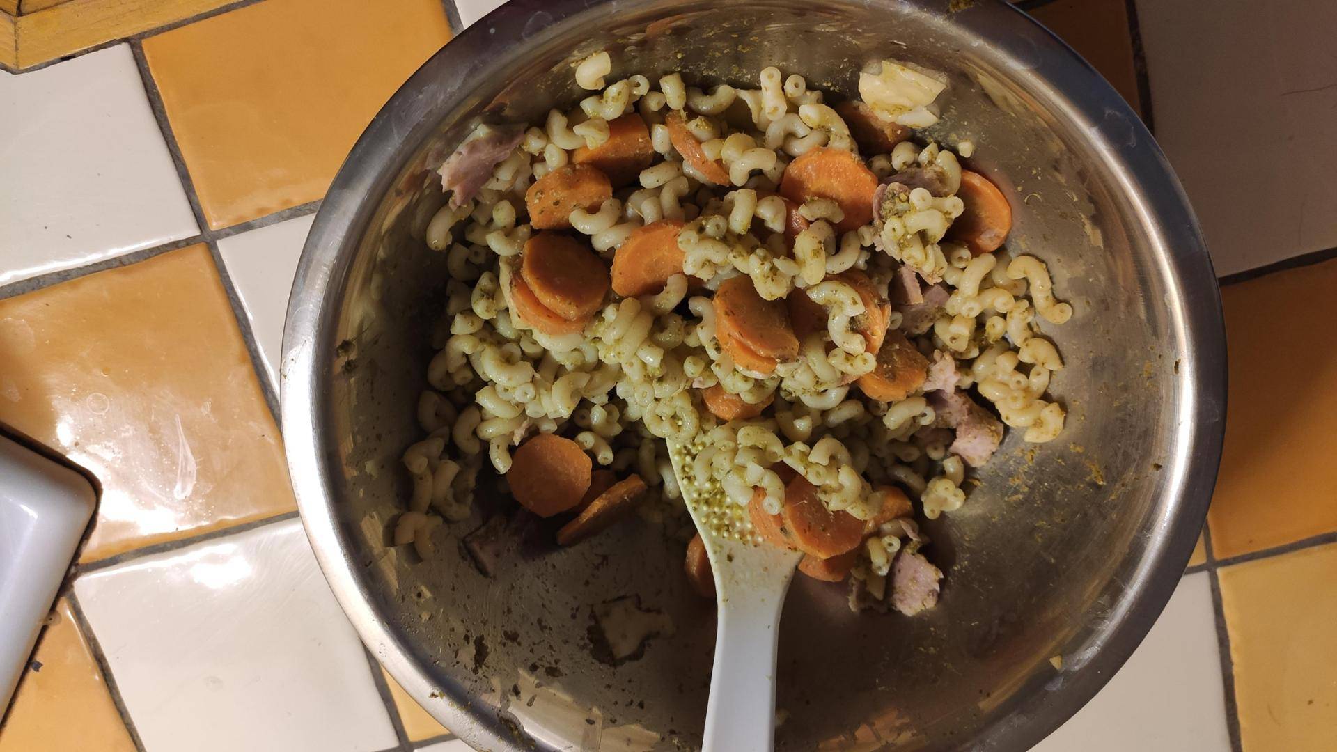 Pâtes aux carottes et pesto - Recette Companion | Moulinex