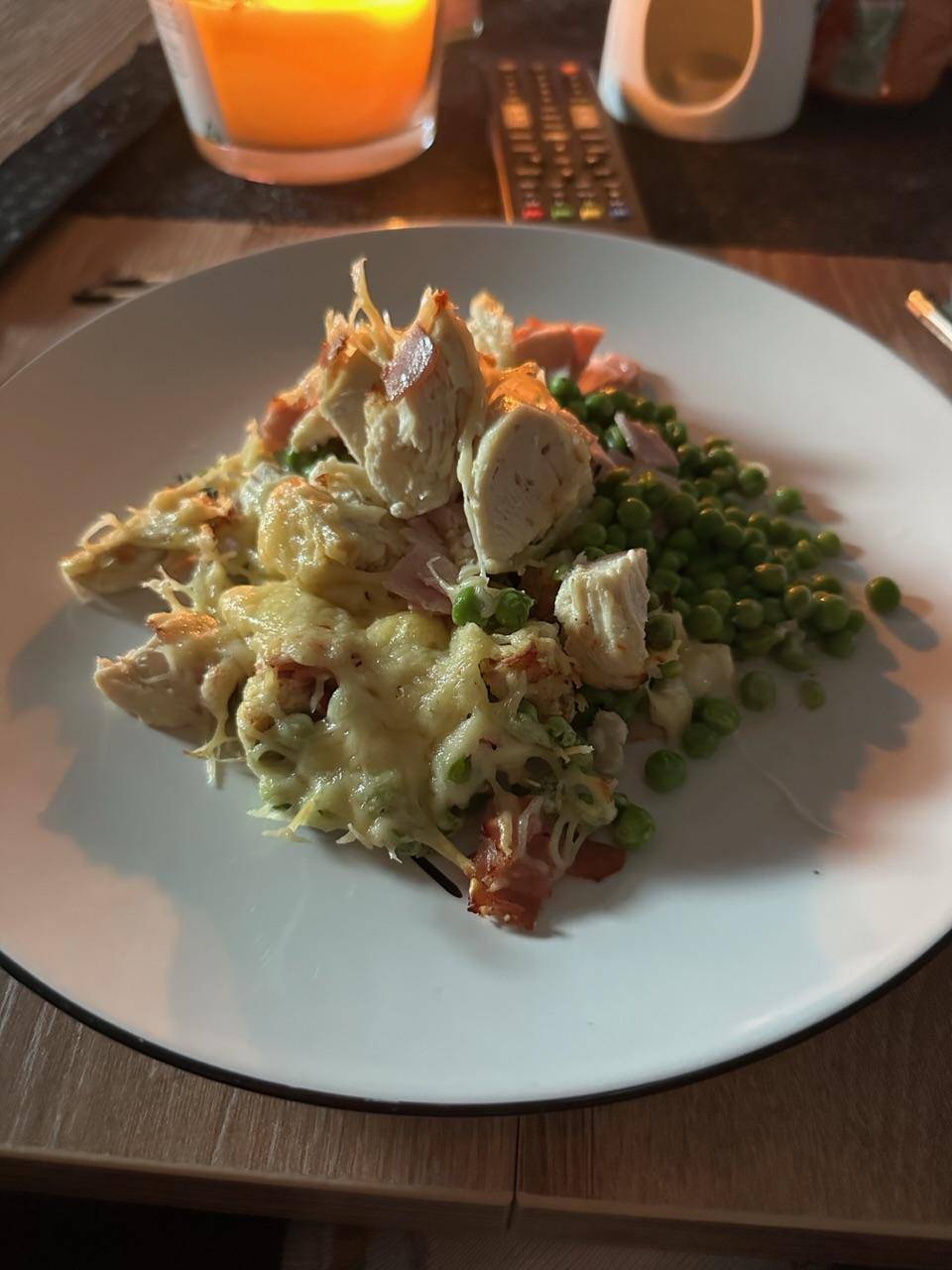 Poulet au jambon et petit pois - Recette Cookeo V3 | Moulinex