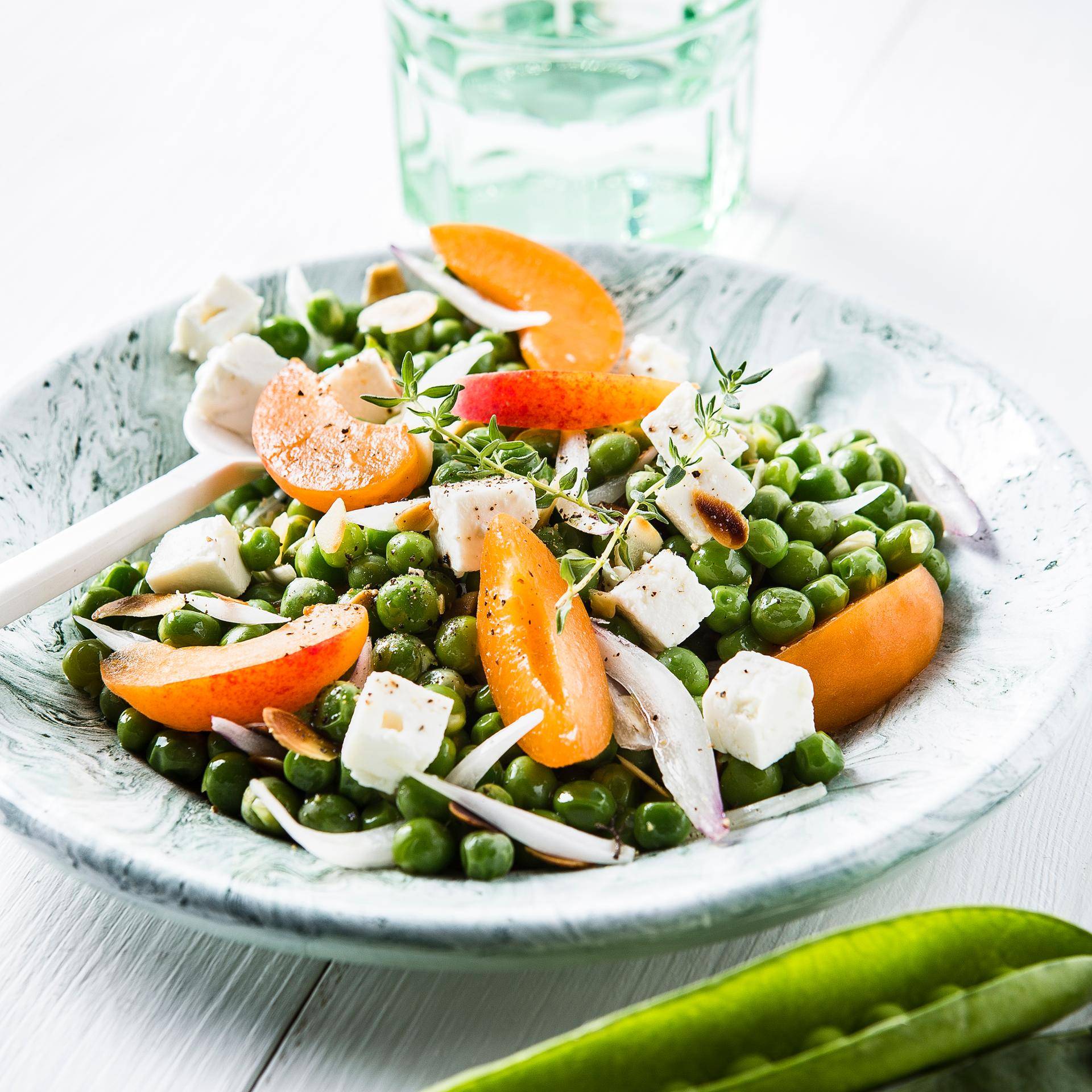Salade petits pois & abricots - Recette Cookeo | Moulinex
