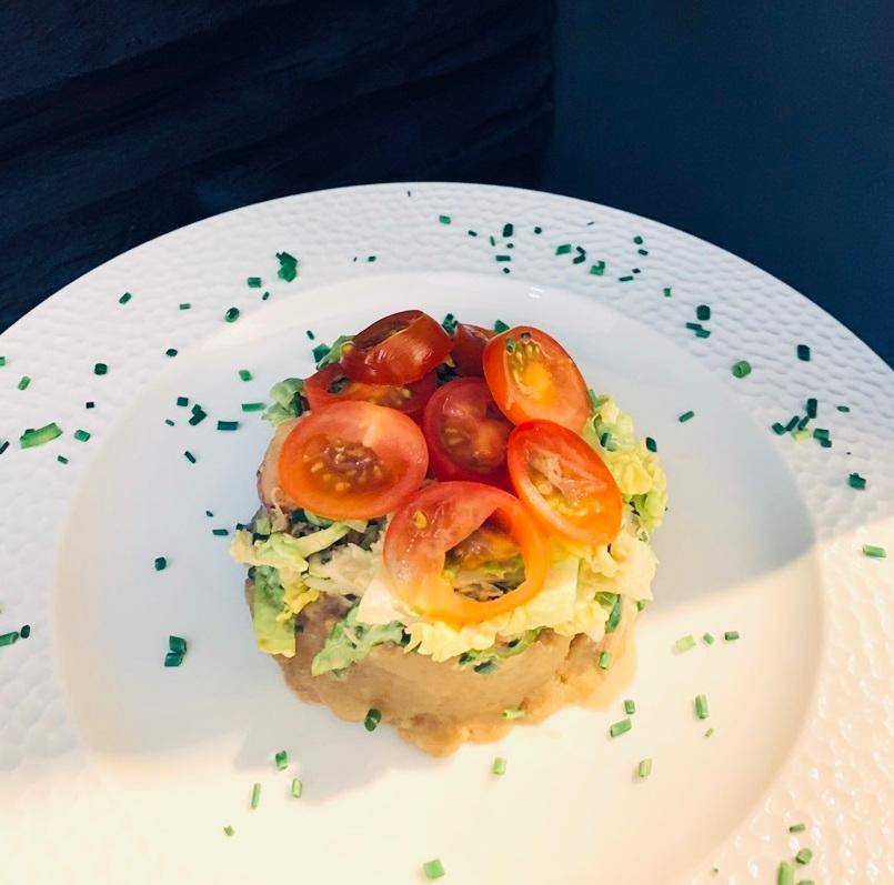 Émietté de tourteau, salade de pommes de terre tièdes - Recette Companion | Moulinex