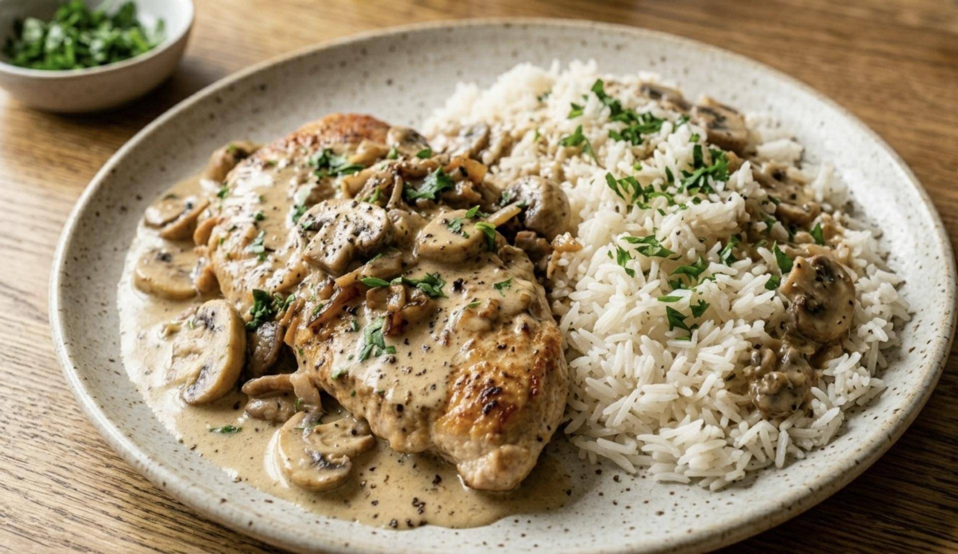 Escalopes de dinde à la crème avec du riz by Laëti - Recette Cookeo 9in1 | Moulinex