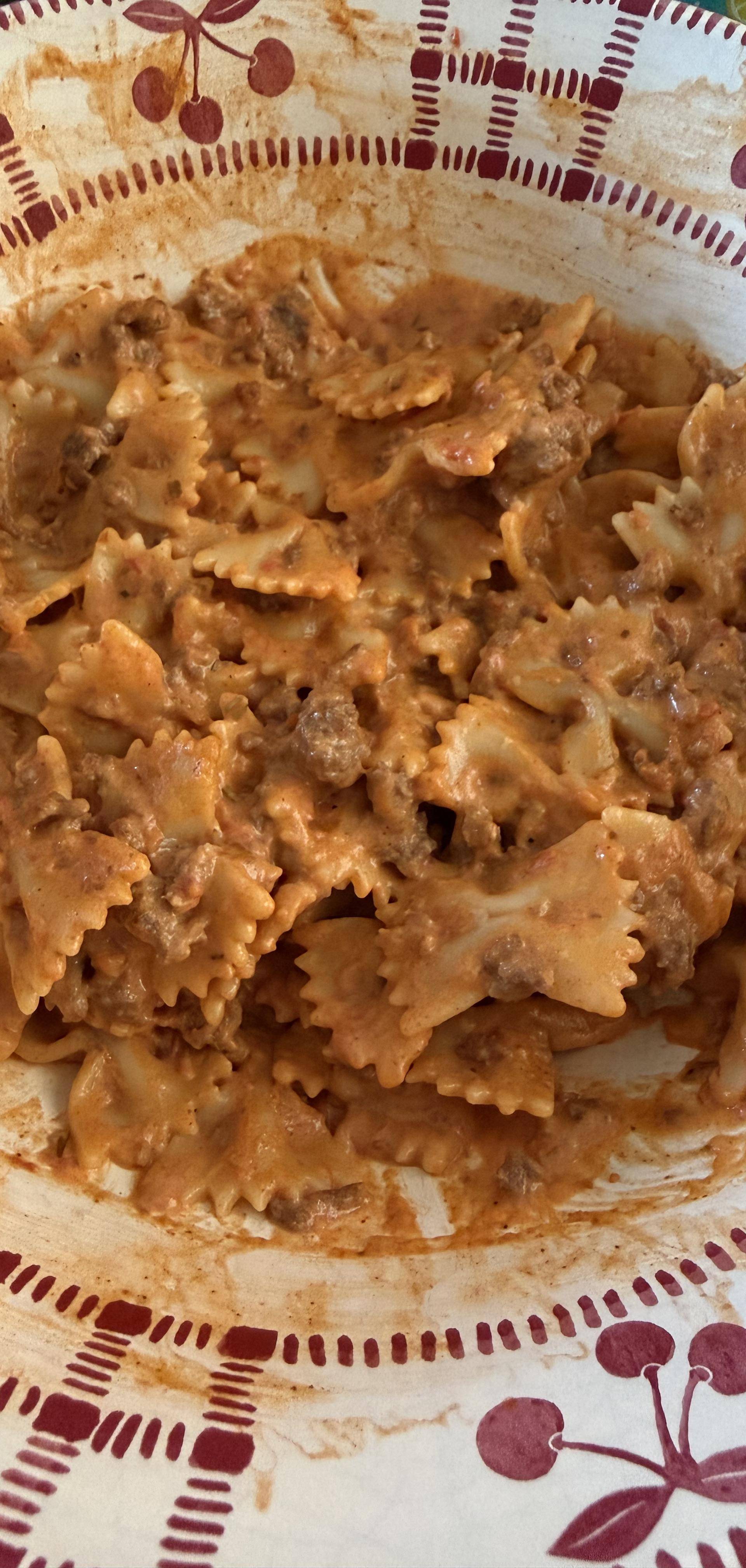 Farfalles bolognaise revisitées - Recette Cookeo V3 | Moulinex