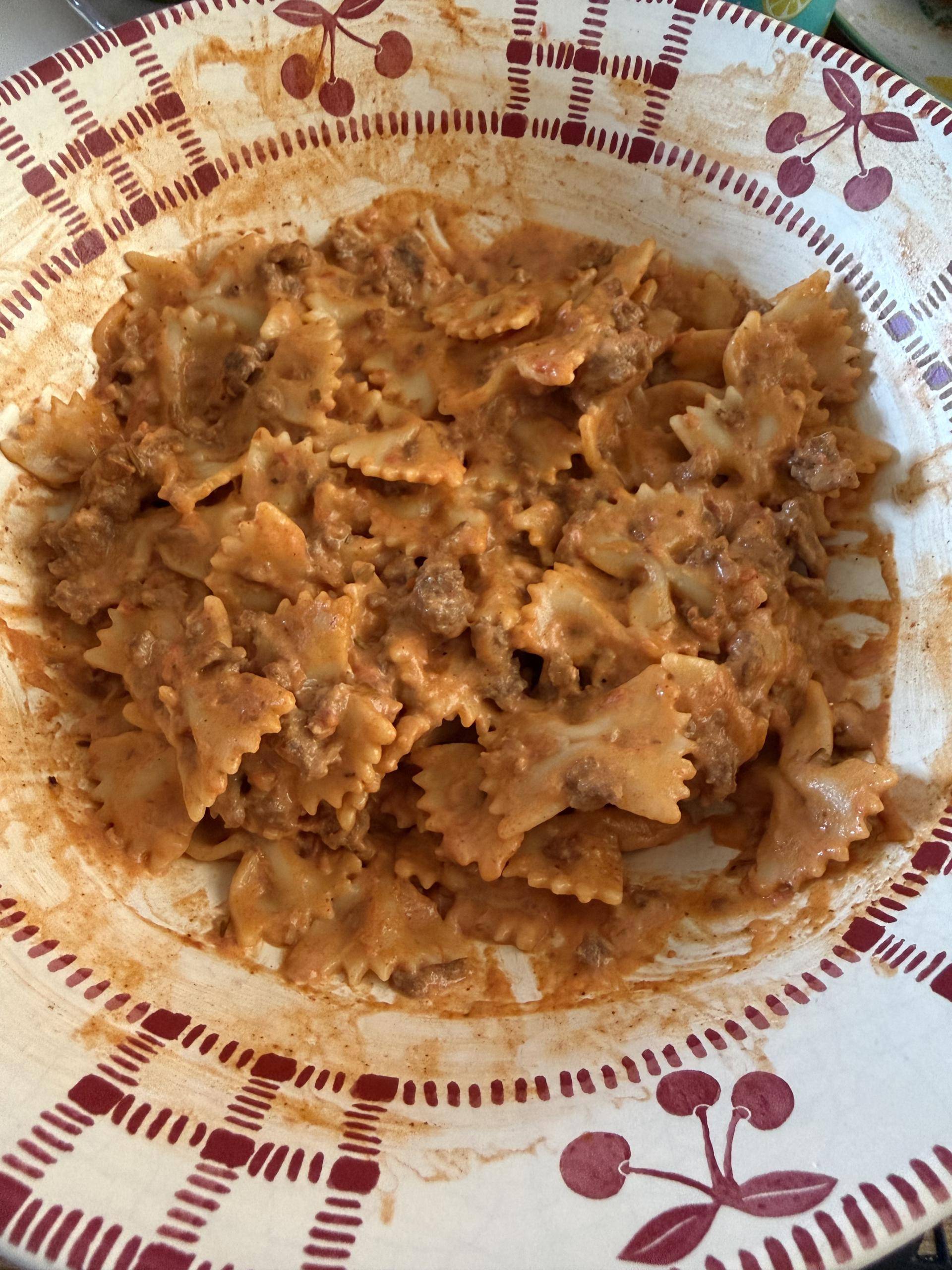 Farfalles bolognaise revisitées - Recette Cookeo V3 | Moulinex