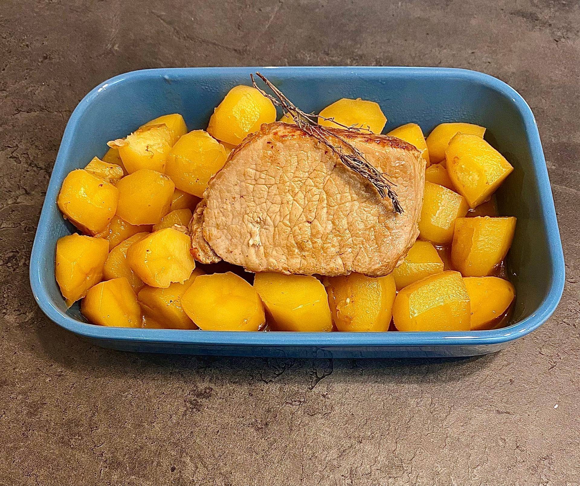 Rôti de porc et pommes de terre fondantes - Recette Cookeo | Moulinex