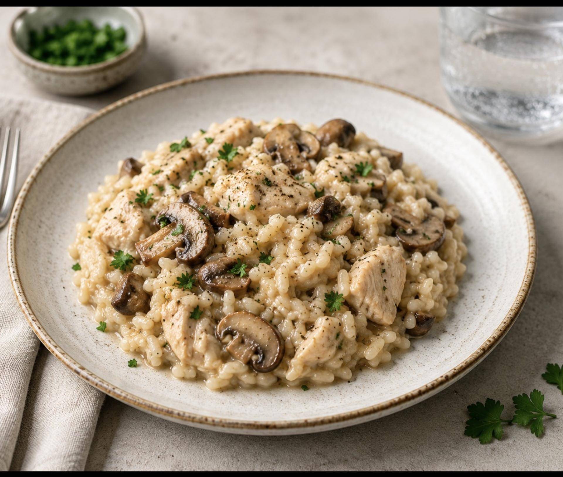 One pot poulet champignon riz de Ga - Recette Cookeo V3 | Moulinex