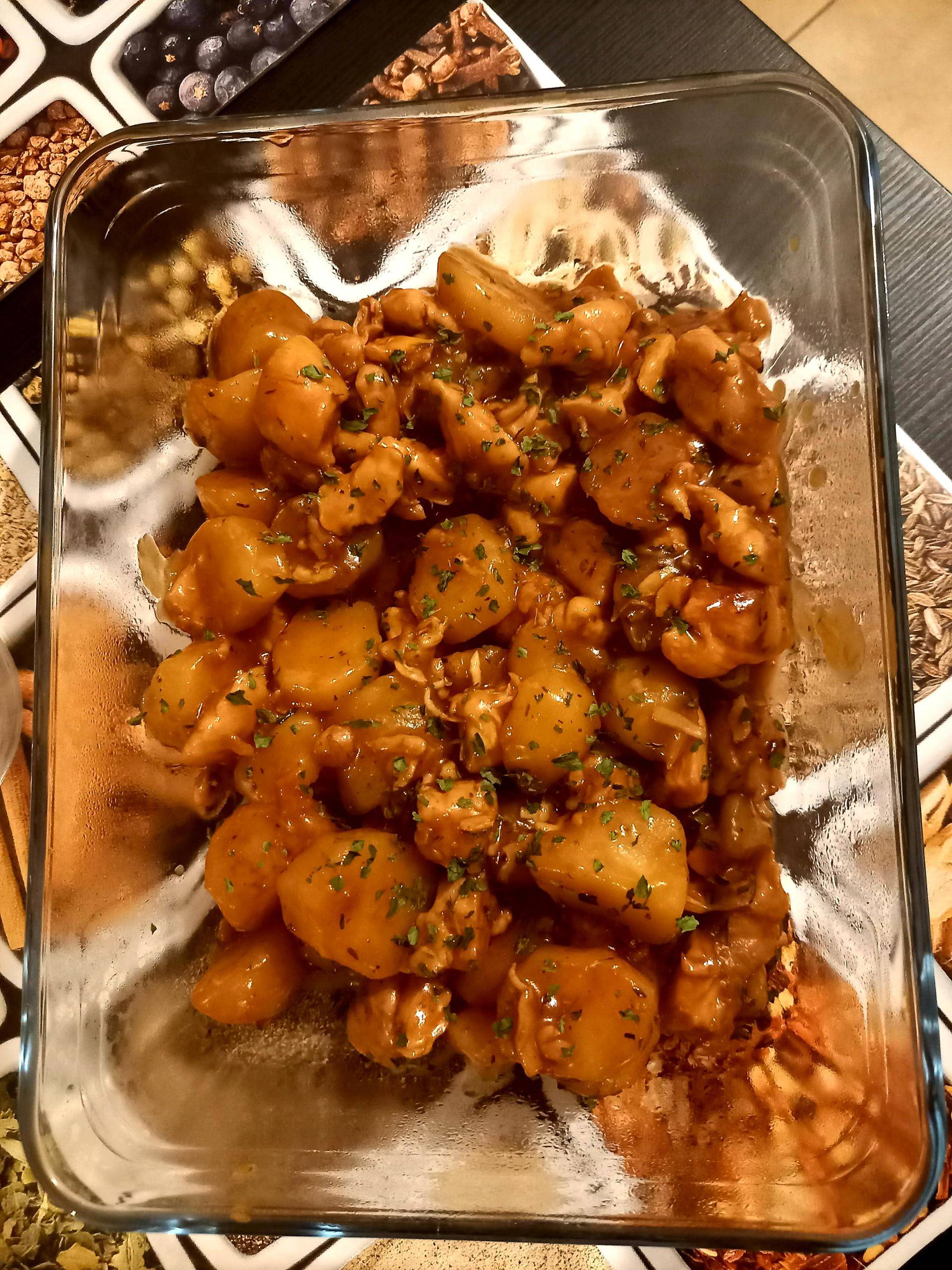 Pomme de terre et poulet à la paysanne - Recette Cookeo V3 | Moulinex