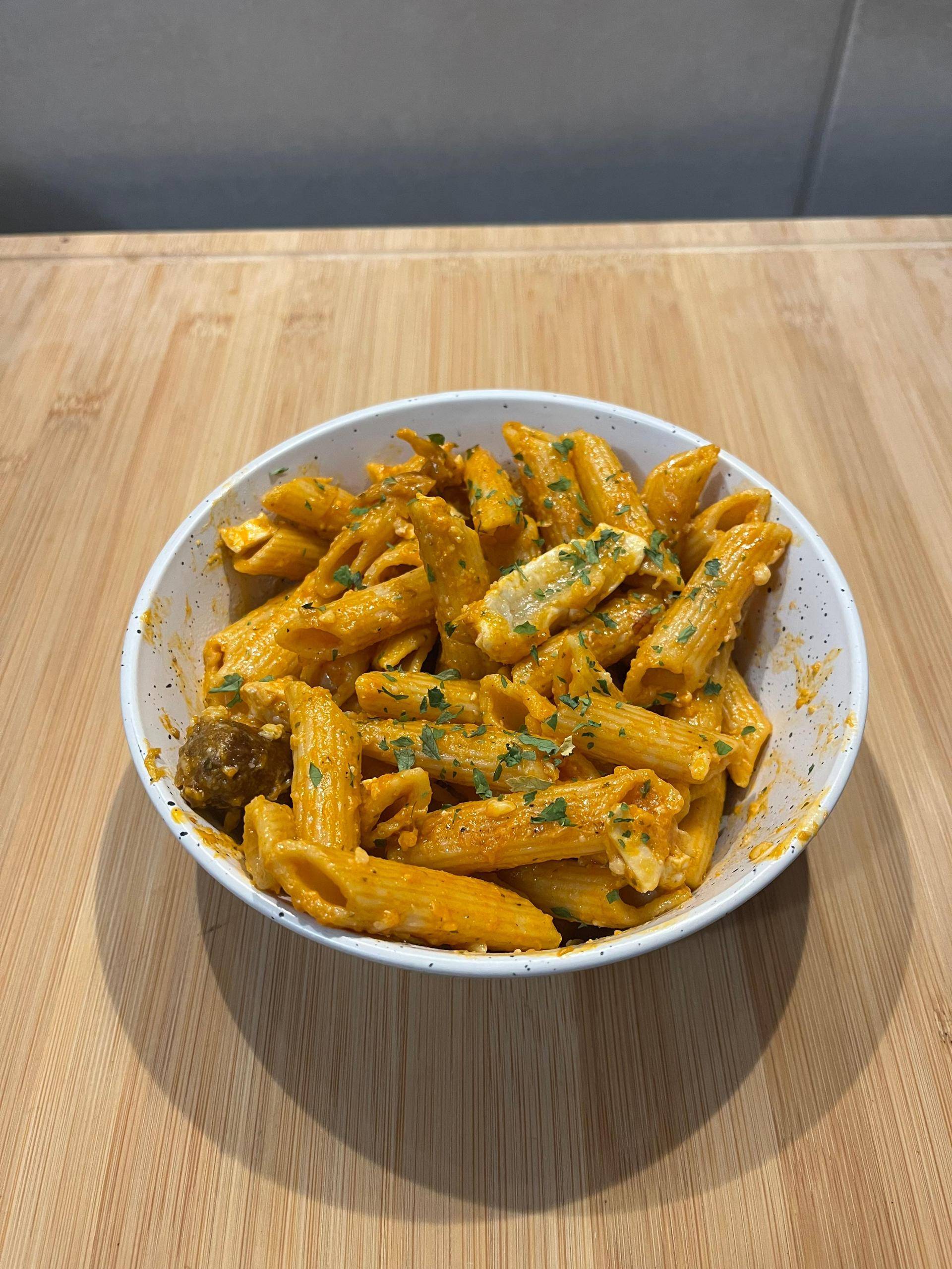 Pâtes merguez et chèvre - Recette Cookeo 9in1 | Moulinex