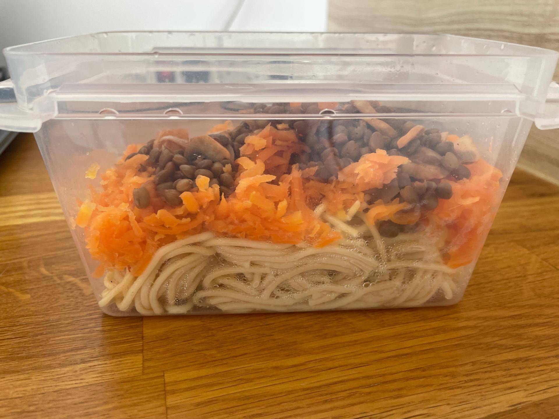 Spaghettis de carotte et ces lentilles - Recette Cookeo V3 | Moulinex