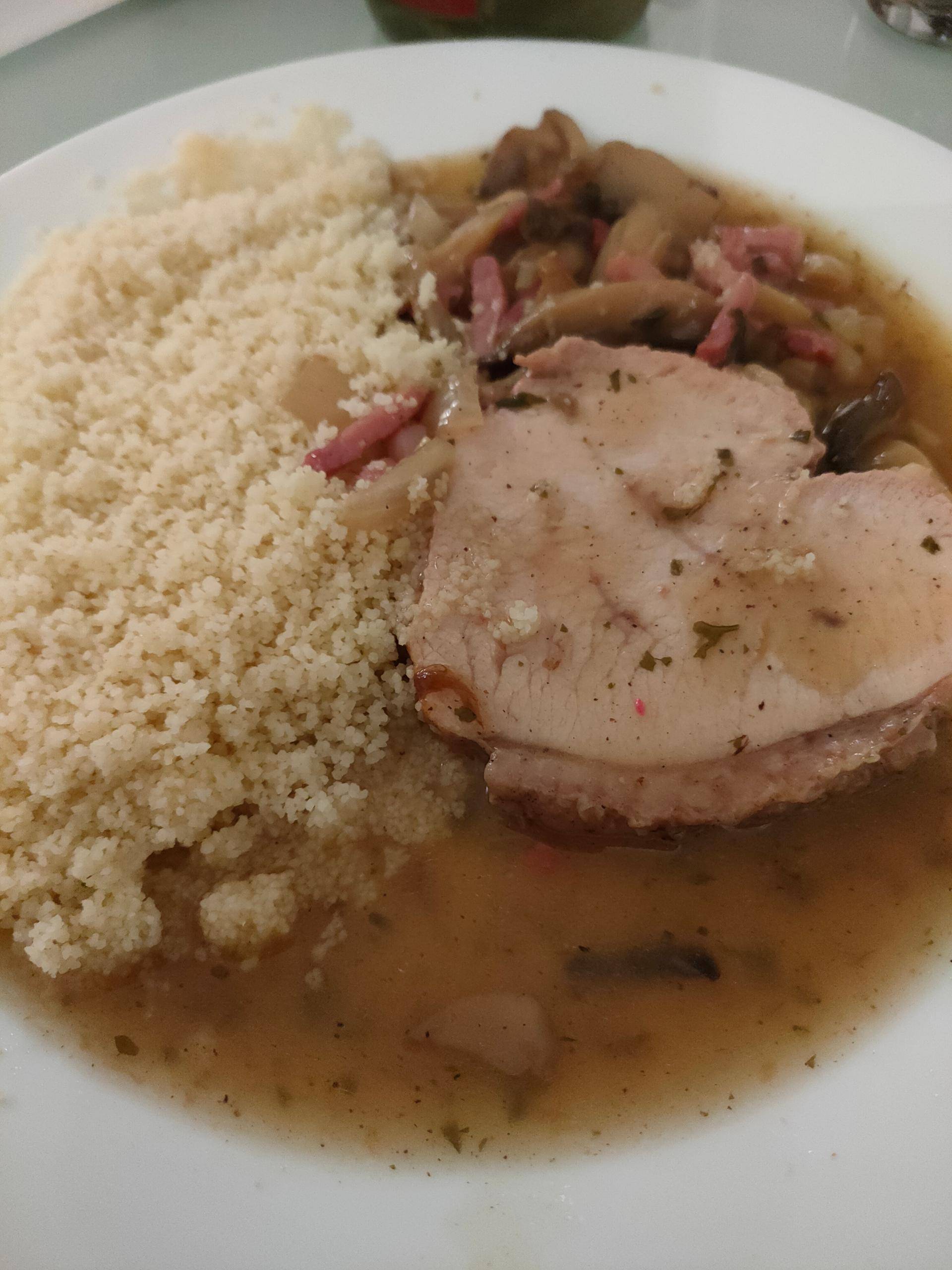 Rôti de dindonneau lardons champignons - Recette Cookeo | Moulinex