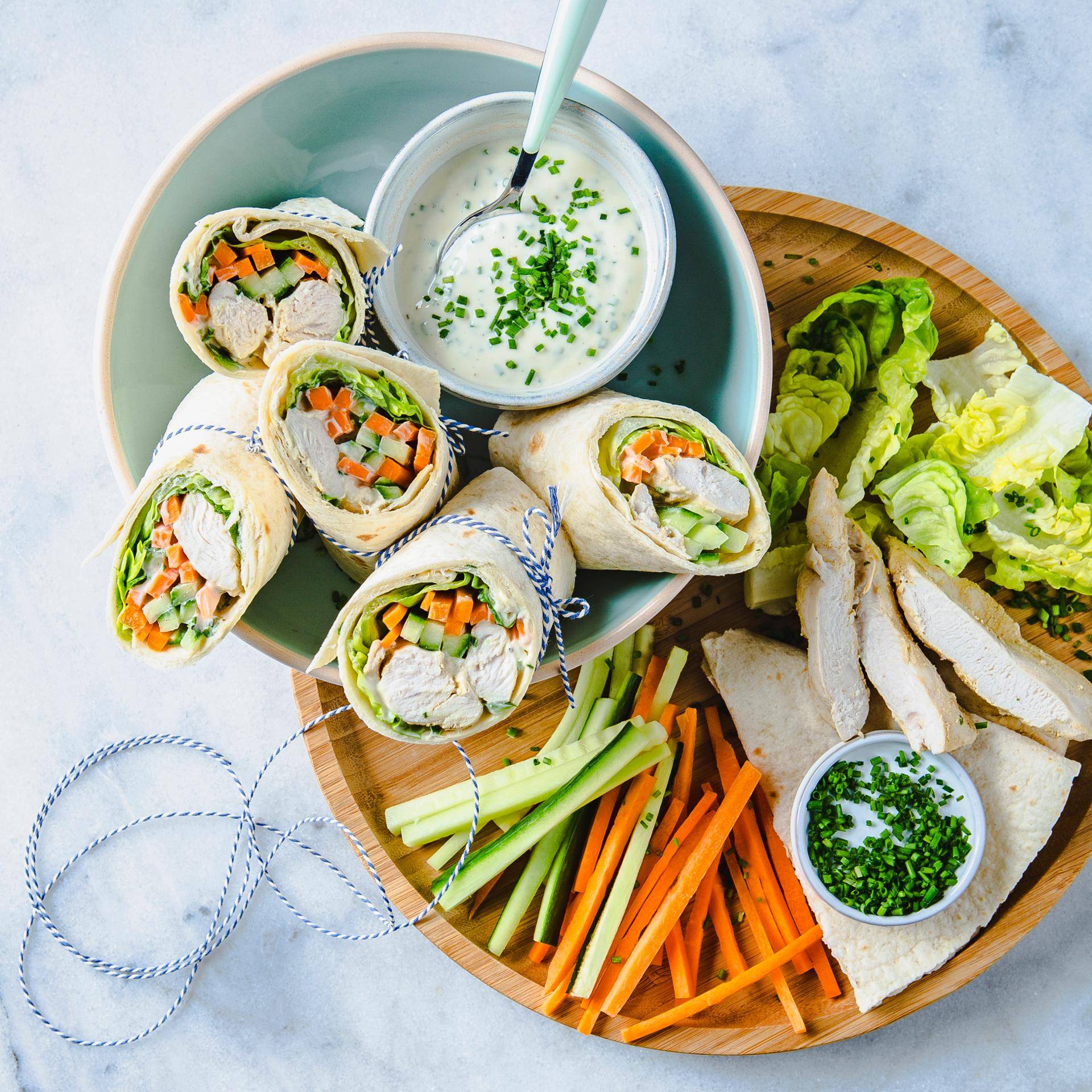 Wraps de poulet - Recette Cuiseur vapeur | Moulinex